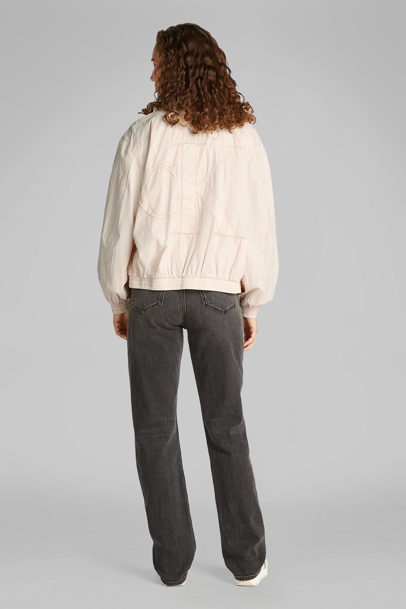 CK APPLIQUE TRACK JACKET BRAZILIAN SAND 2