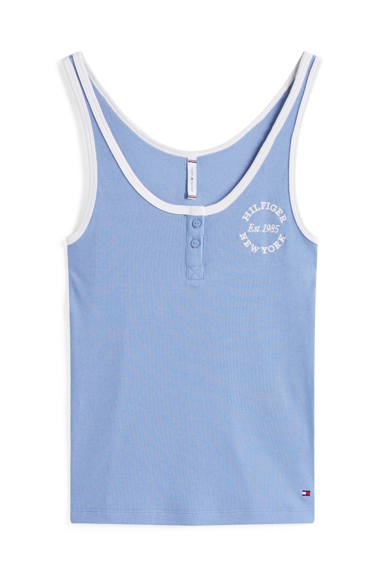 RIB TANK TOP BRISK BLUE 4