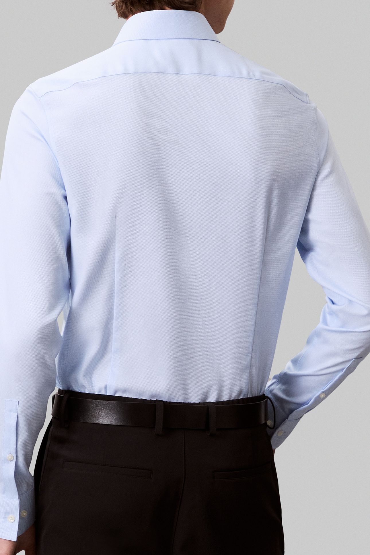 SLIM MID TWILL SHIRT BLUE 2