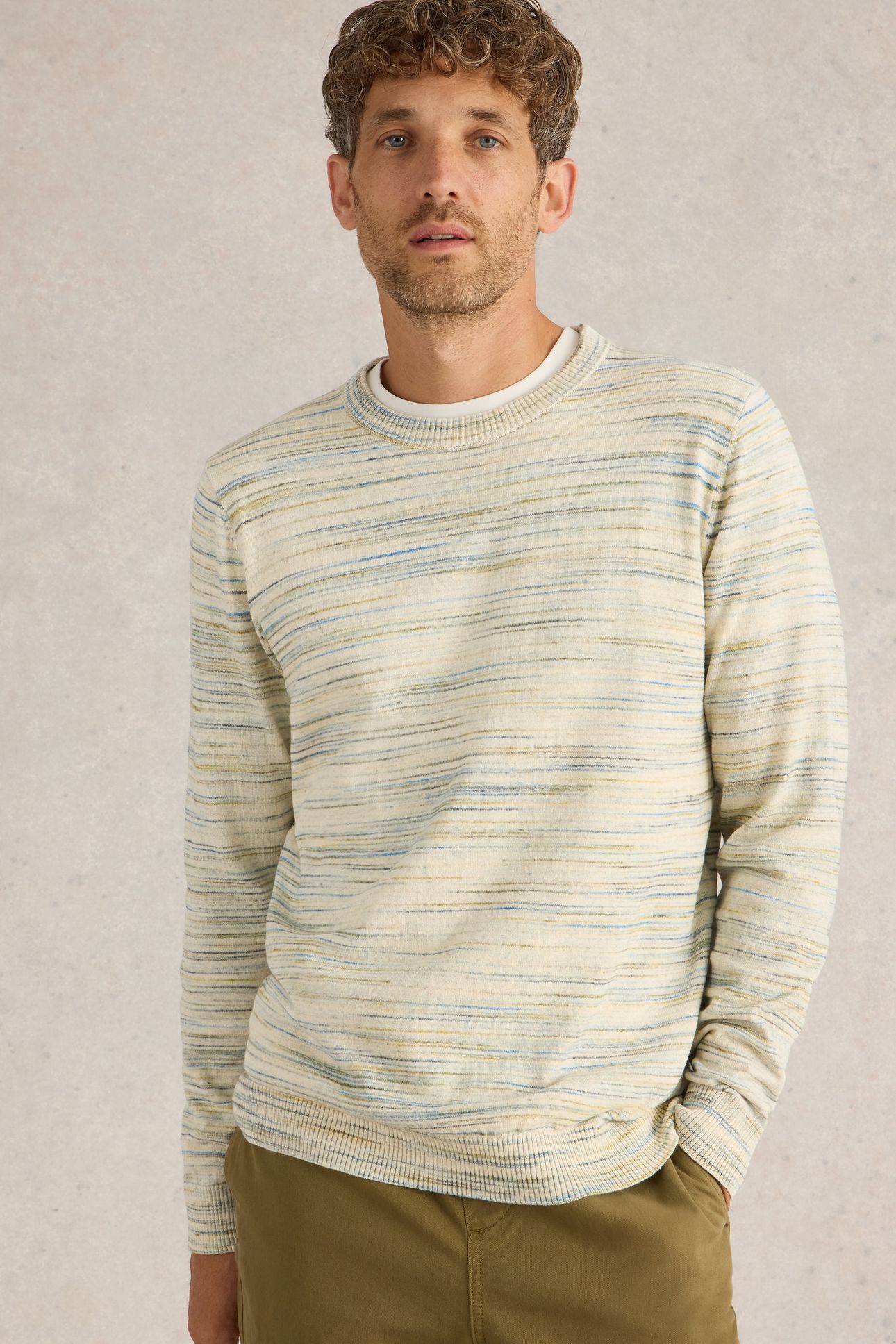 HENDERSON SPACEDYE JUMPER NATURAL MULTI 2