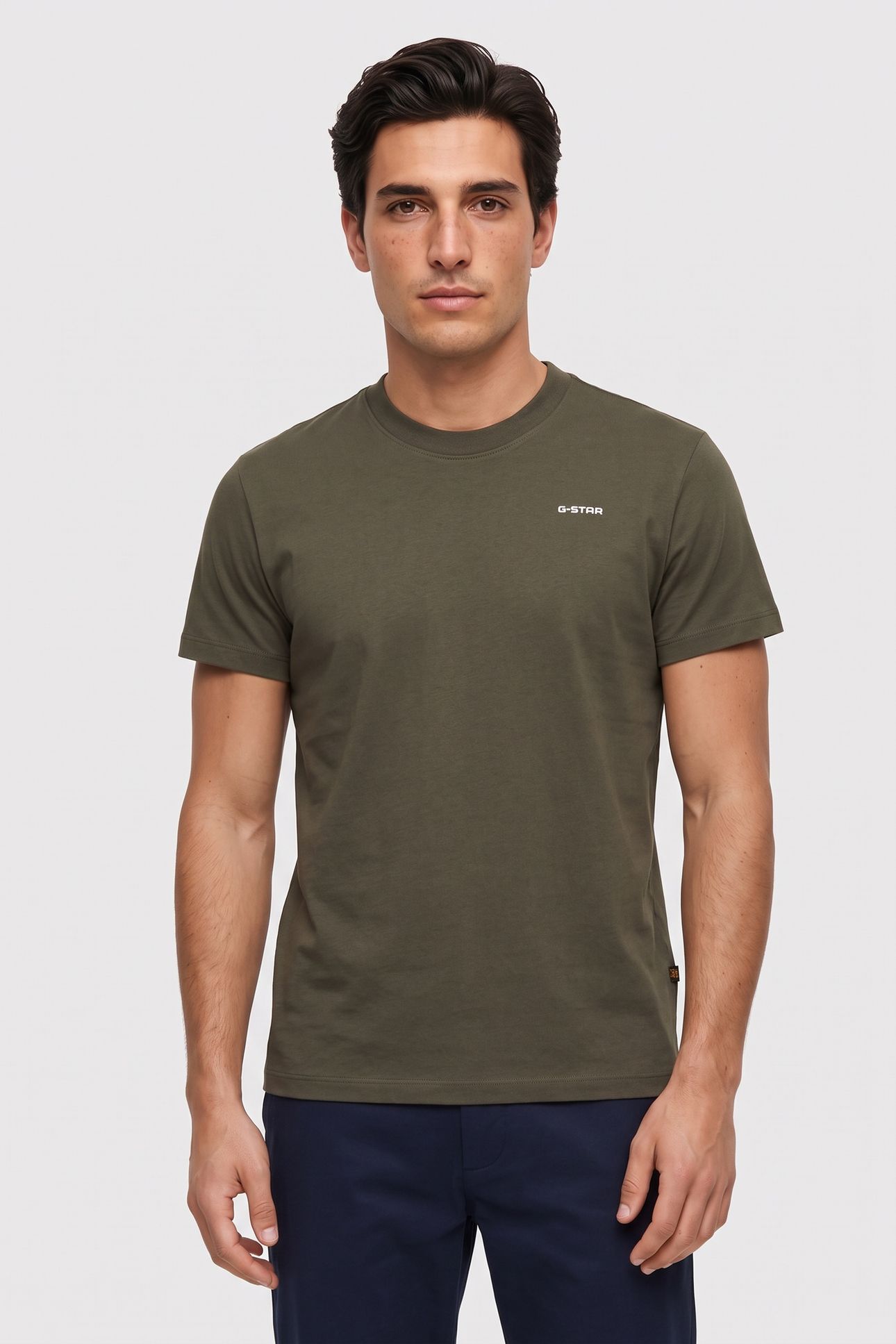 CHEST LOGO T-SHIRT GREY 1