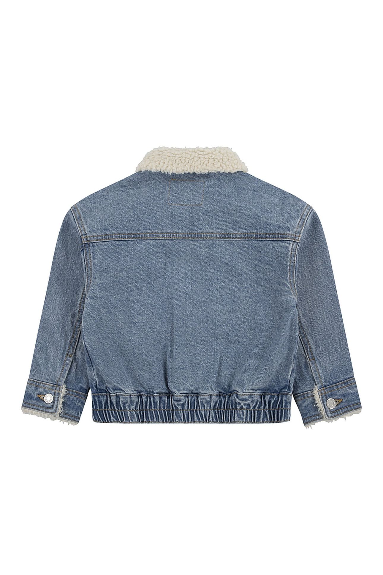 GIRLS DENIM JACKET W/ SHERPA COLLAR GOLD COUNTRY 2