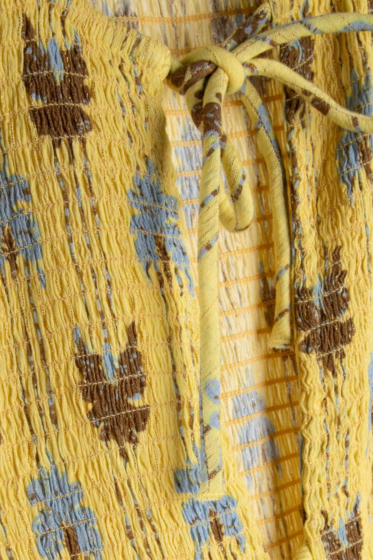 PALMERA TOP LIGHT YELLOW PALM PRINT 6