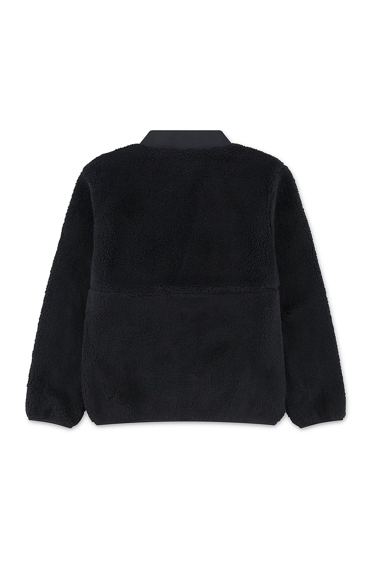 BOYS UTILITY PKT SHERPA JACKET JET BLACK 2