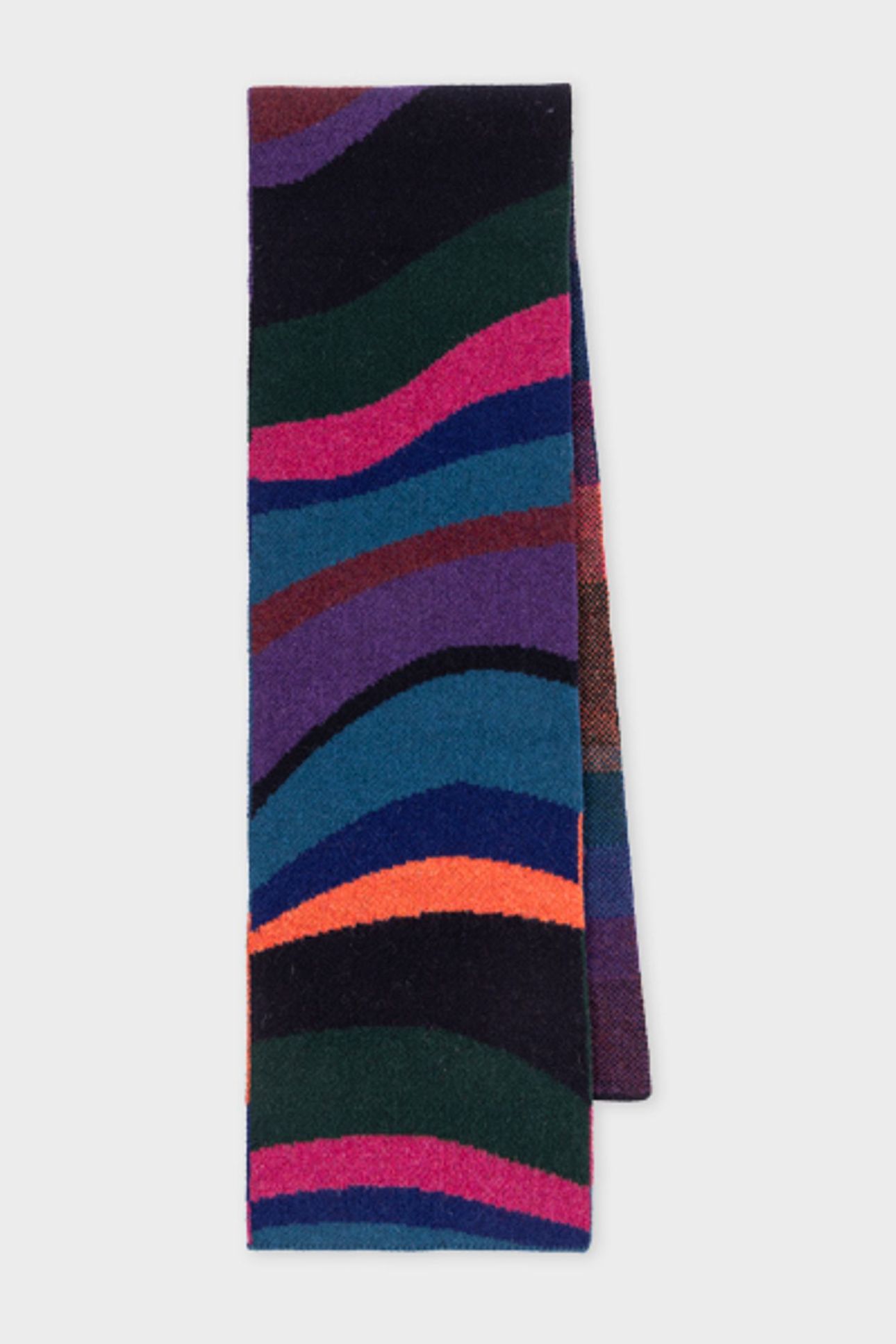 WOMEN SCARF KNIT SWIRL NAVY 2