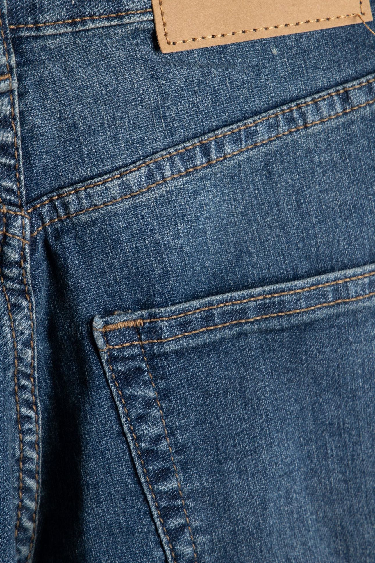 HIGH RISE STRAIGHT JEAN BLUE MID 4