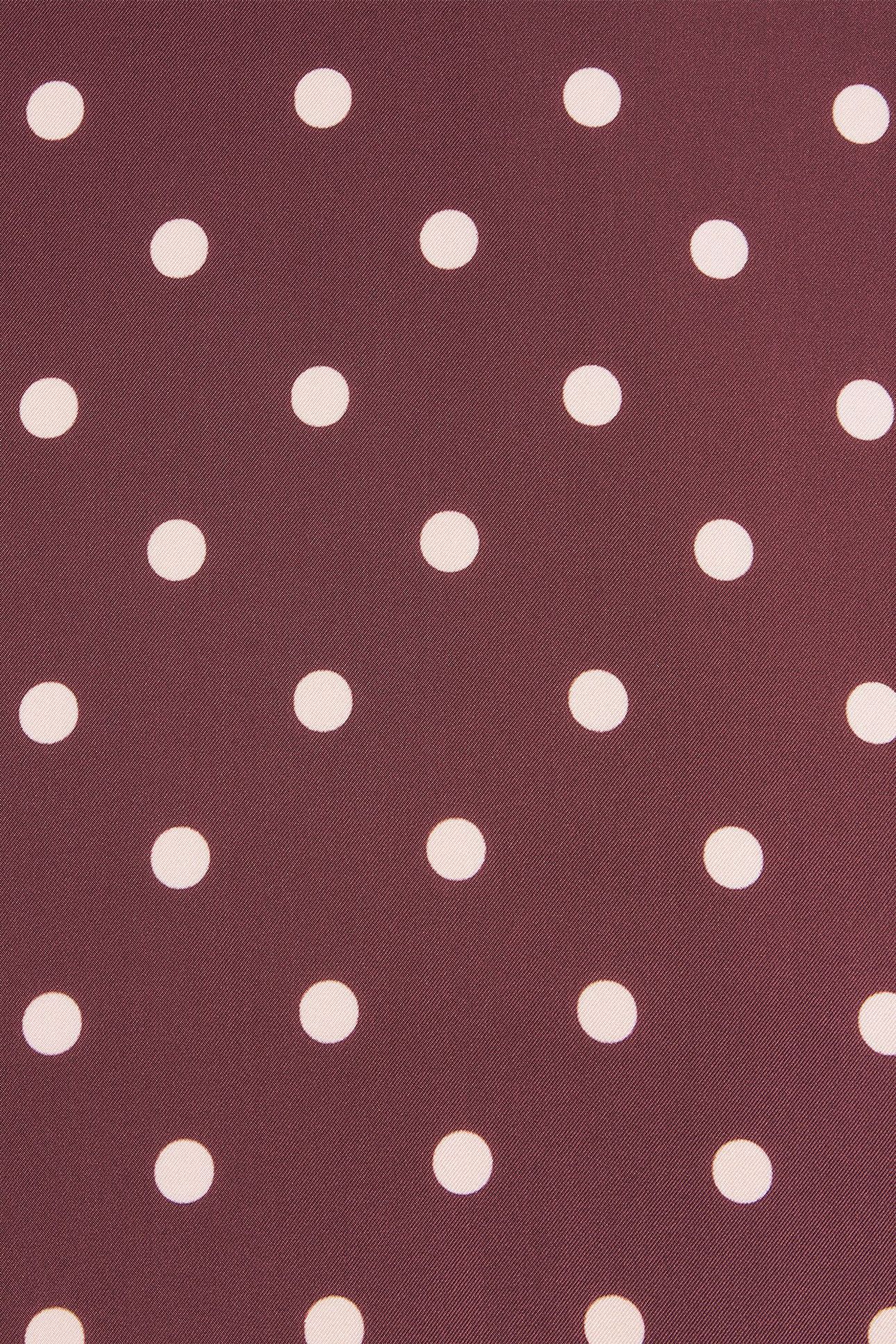 WOMEN SCARF POLKA SILK BUBBLEGUM/RASP 4