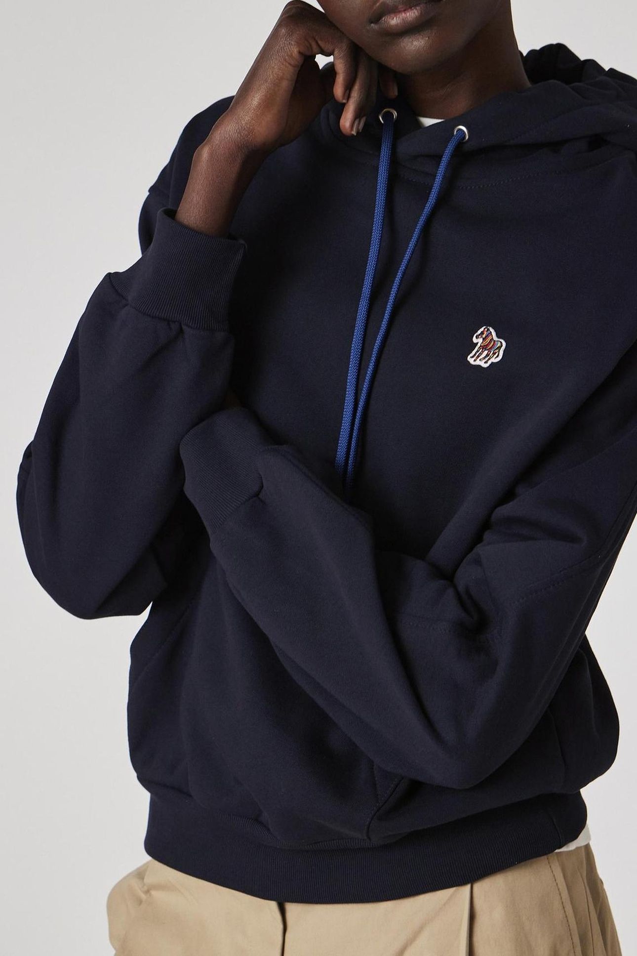 WOMENS ZEBRA HOODY VERY DARK NAVY 6