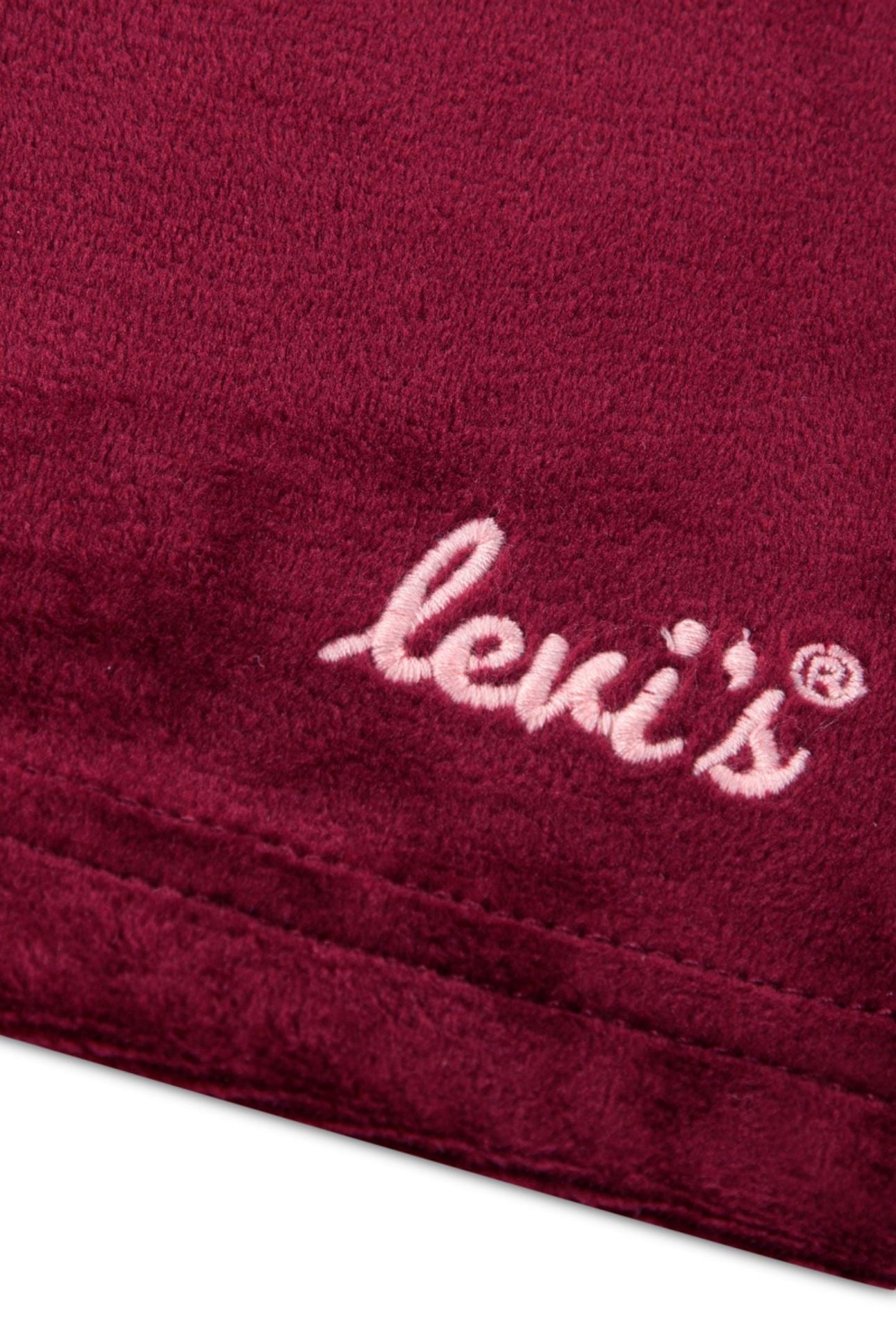 GIRLS VELOUR WIDE LEG PANT RHODODENDRON LEVIS 3