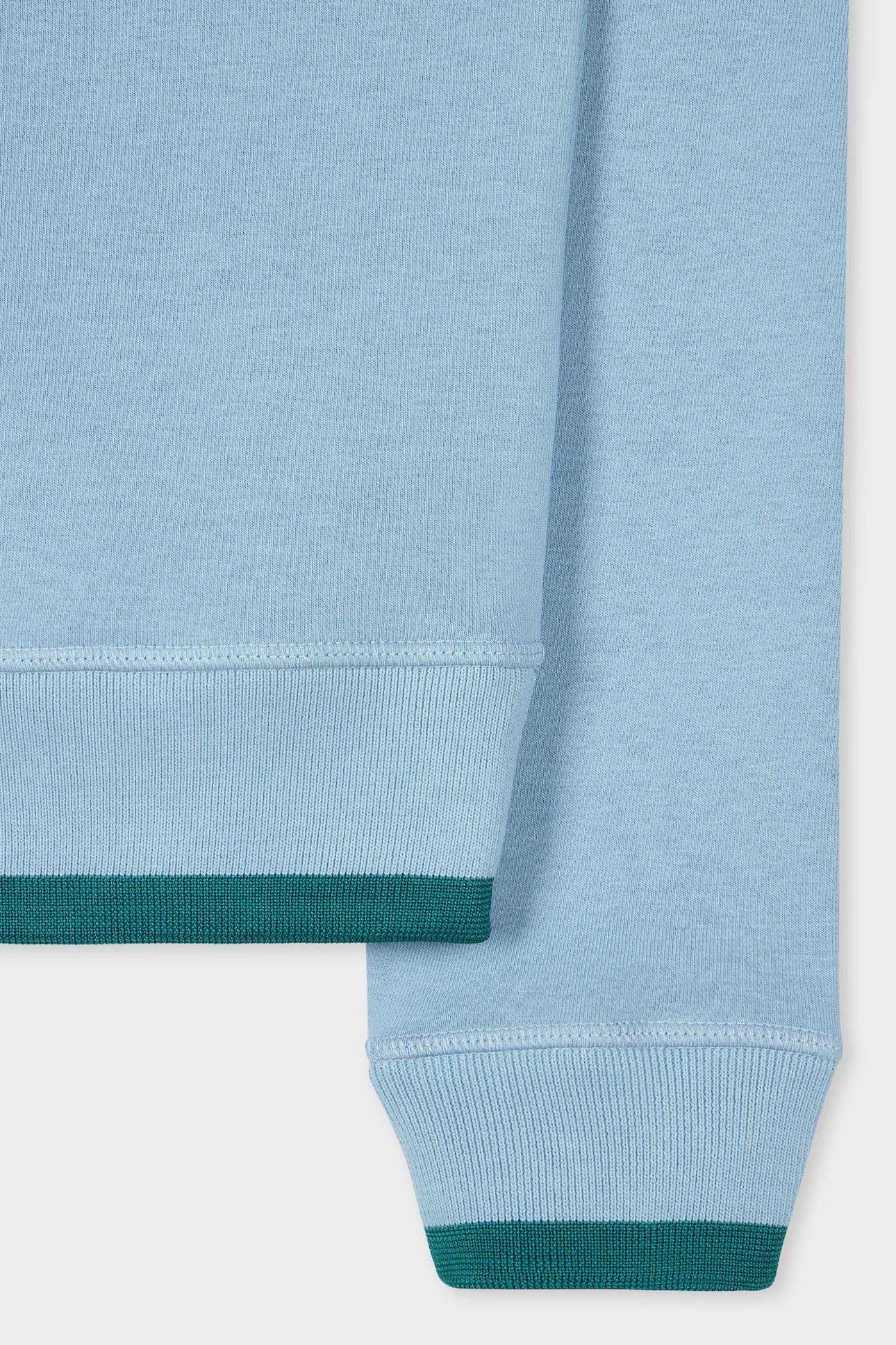 MENS REG FIT SWEATSHIRT ZEBRA MONO LIGHT BLUE 8