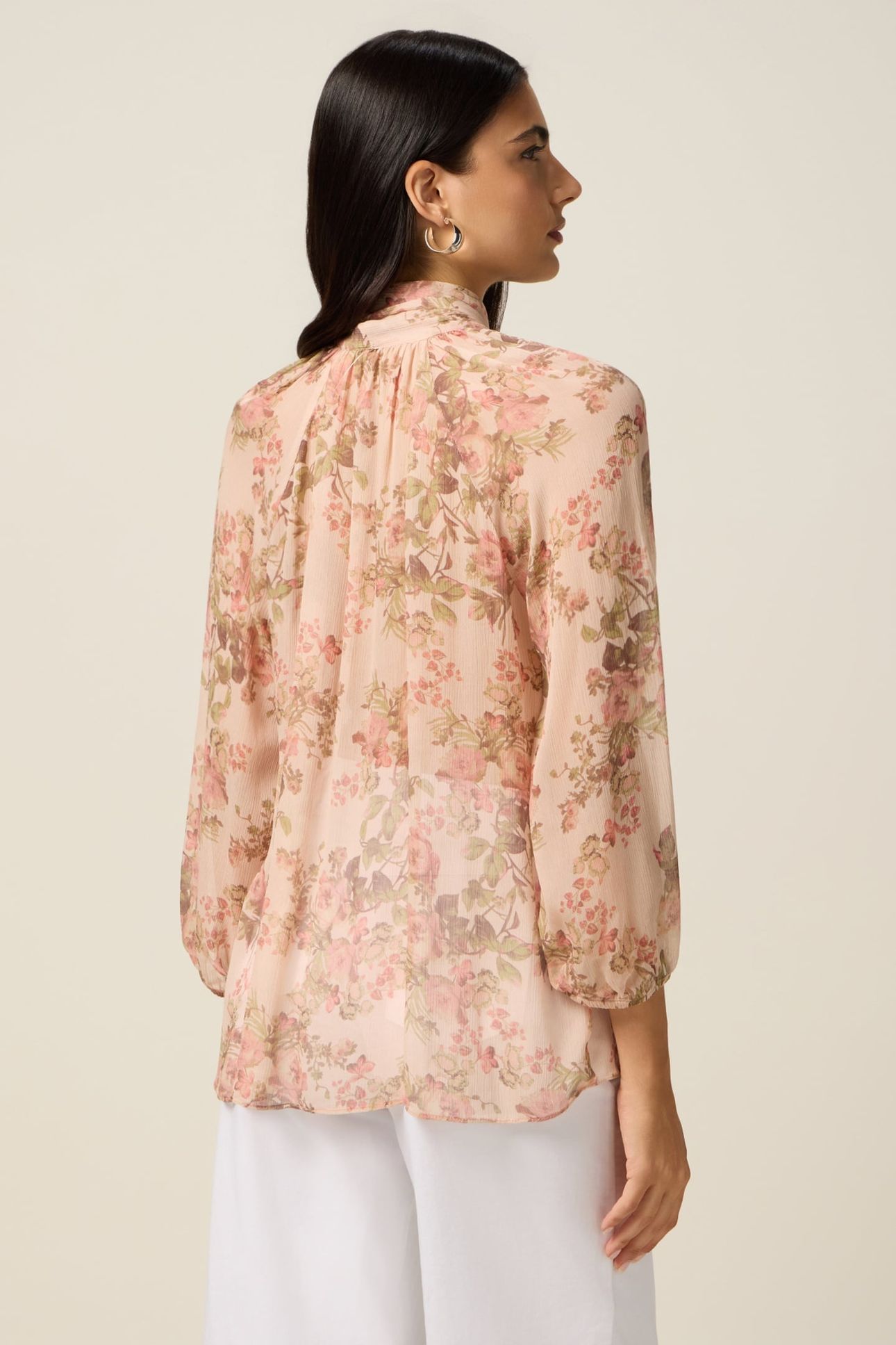 PATTERNED VISCOSE SHIRT PINK 2