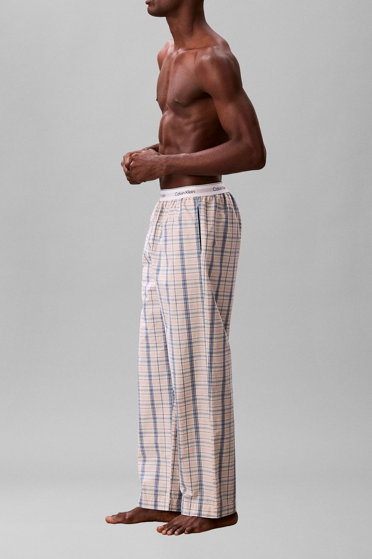 SLEEP PANT SILO PLAID CHALK 5