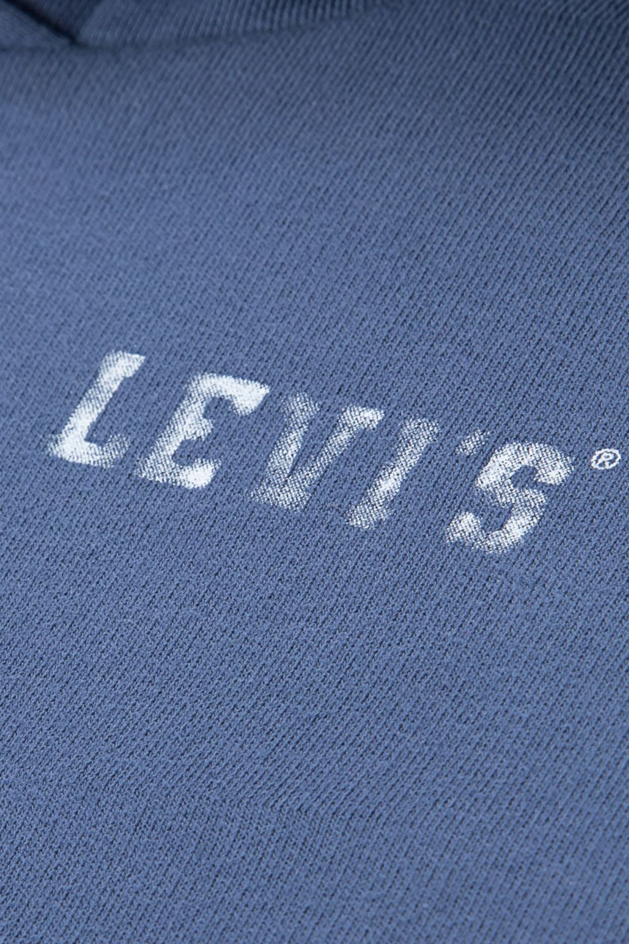 GIRLS LEVIS COLLEGIATE HOODIE VINTAGE INDIGO 4