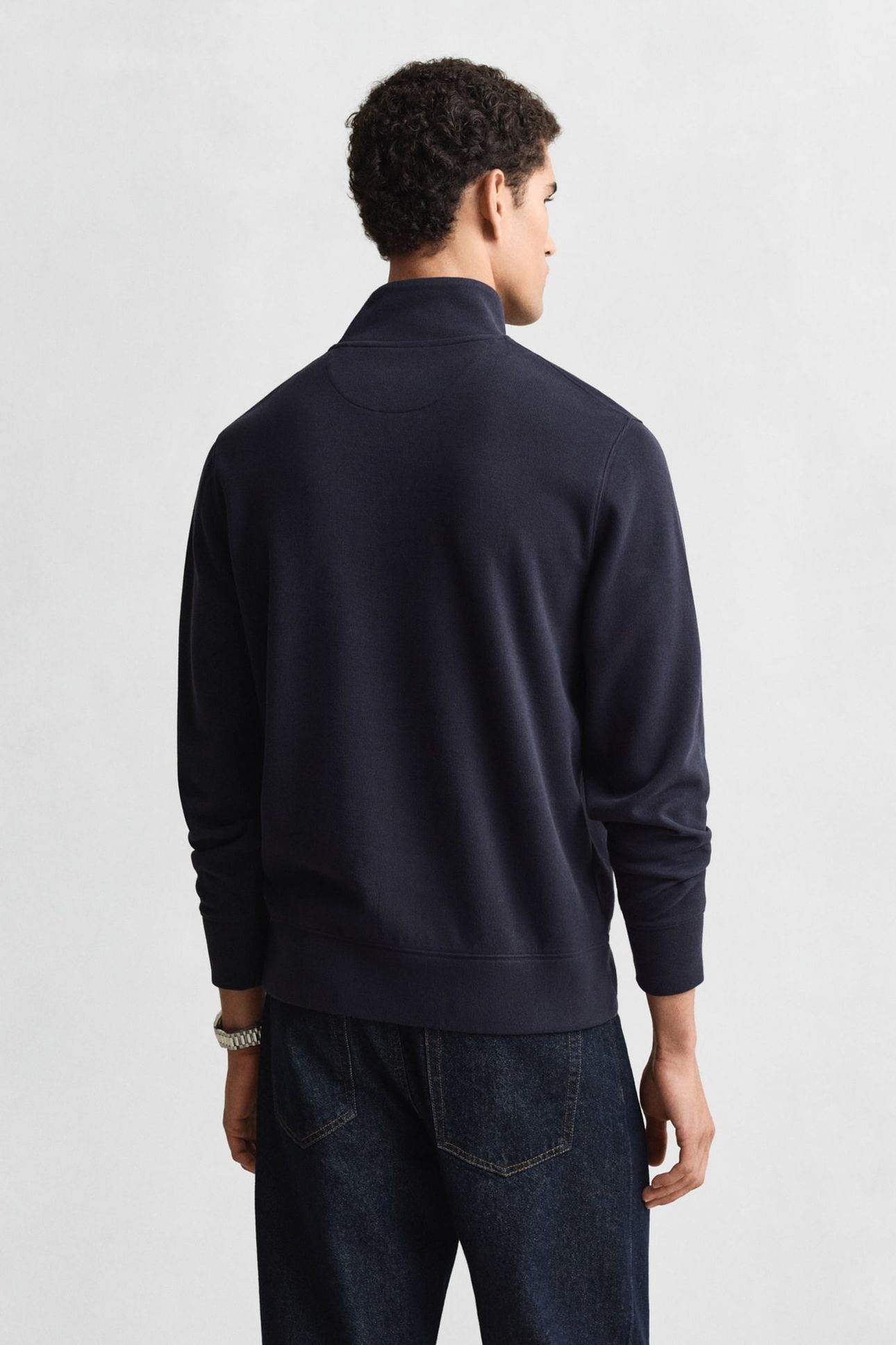 LIGHT SACKER HALF ZIP EVENING BLUE 2