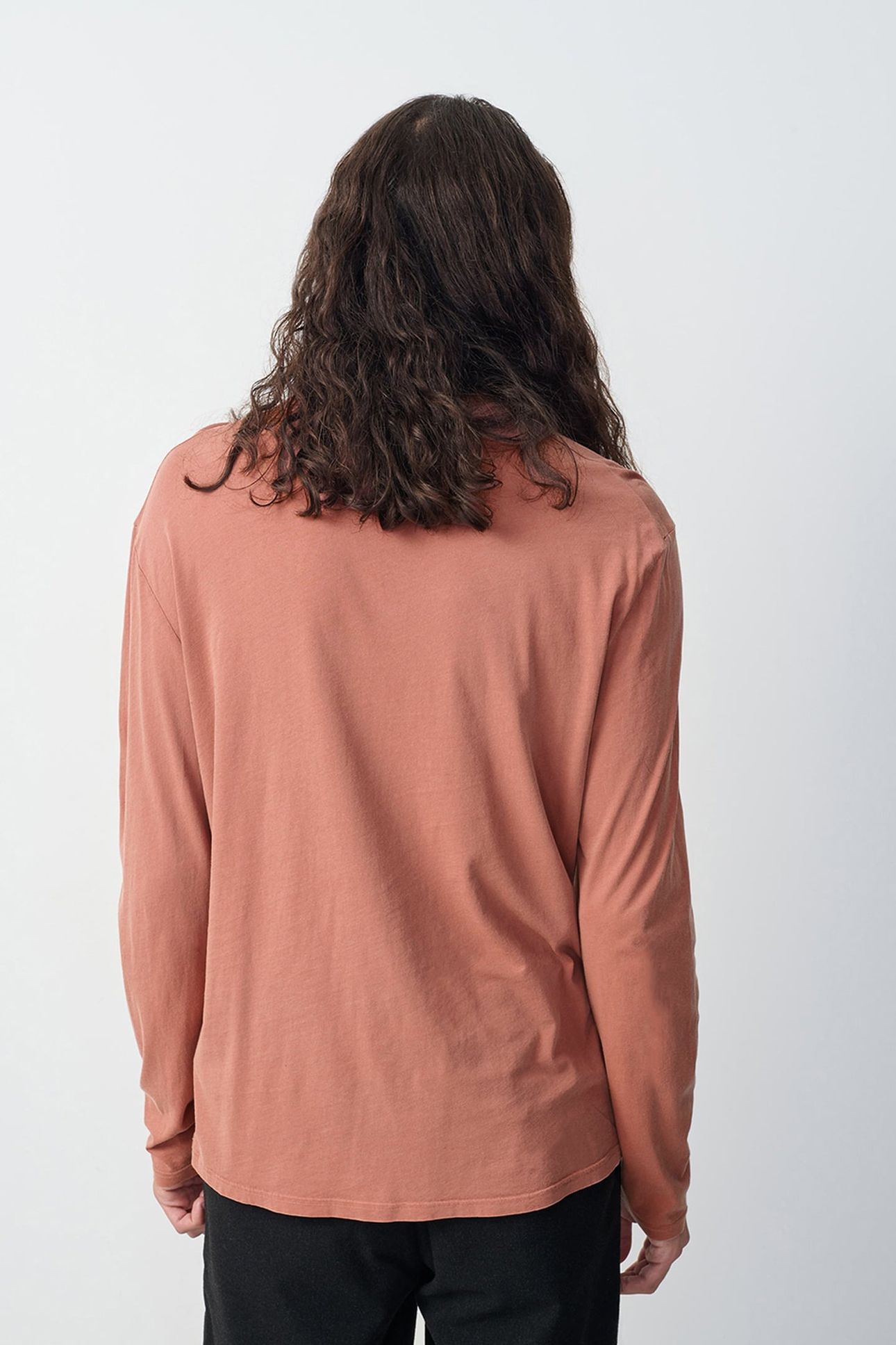 DEVON LONG-SLEEVE T-SHIRT TERRACOTTA VINTAGE 2