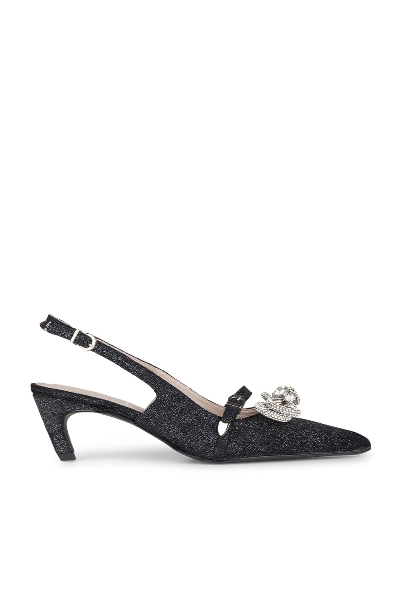 SHAY SUEDE SPARKLE PUMPS RAVEN 1