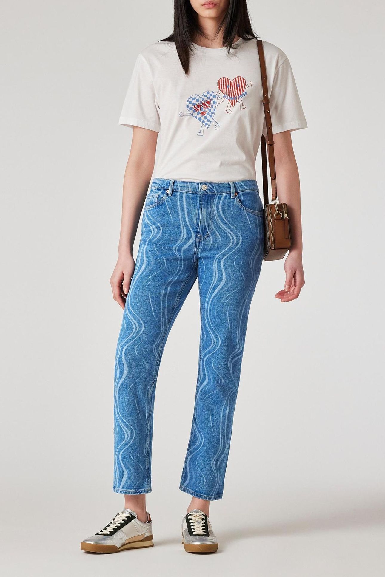 WOMENS STRIGHT FIT JEAN PRINTED 2
