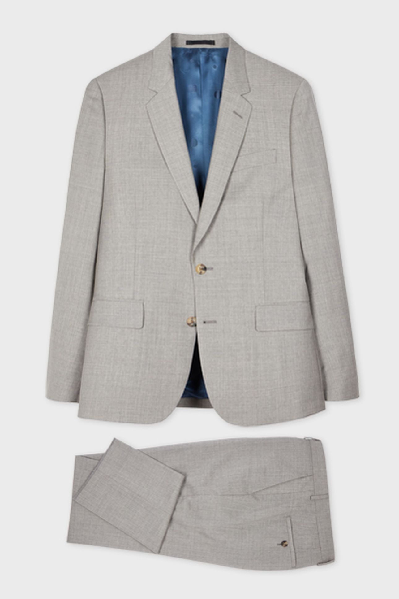 MENS TAILORED FIT 2 BUTTON SUIT GREY 3