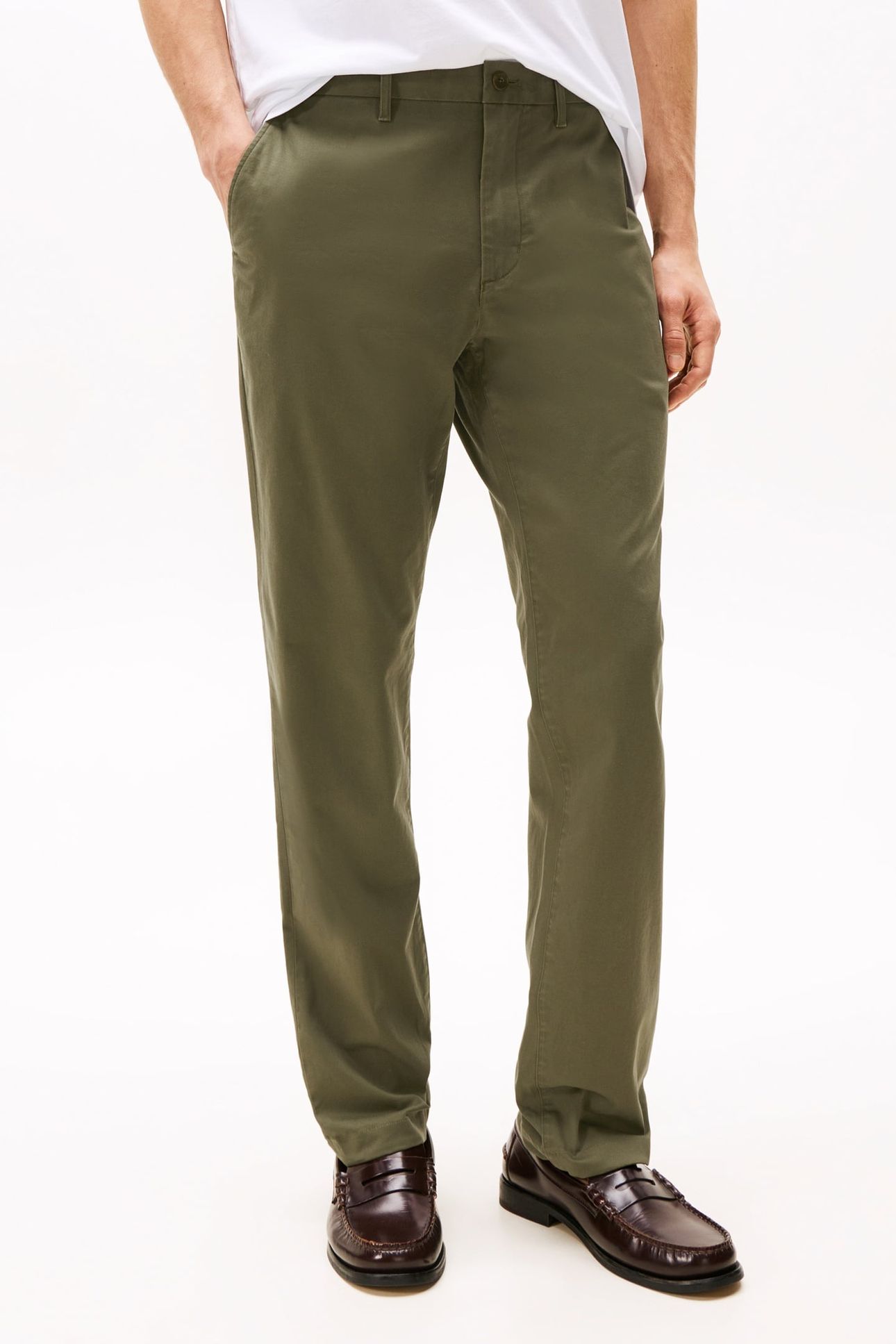 CHINO DENTON 1985 PIMA COTTON ARMY GREEN 1