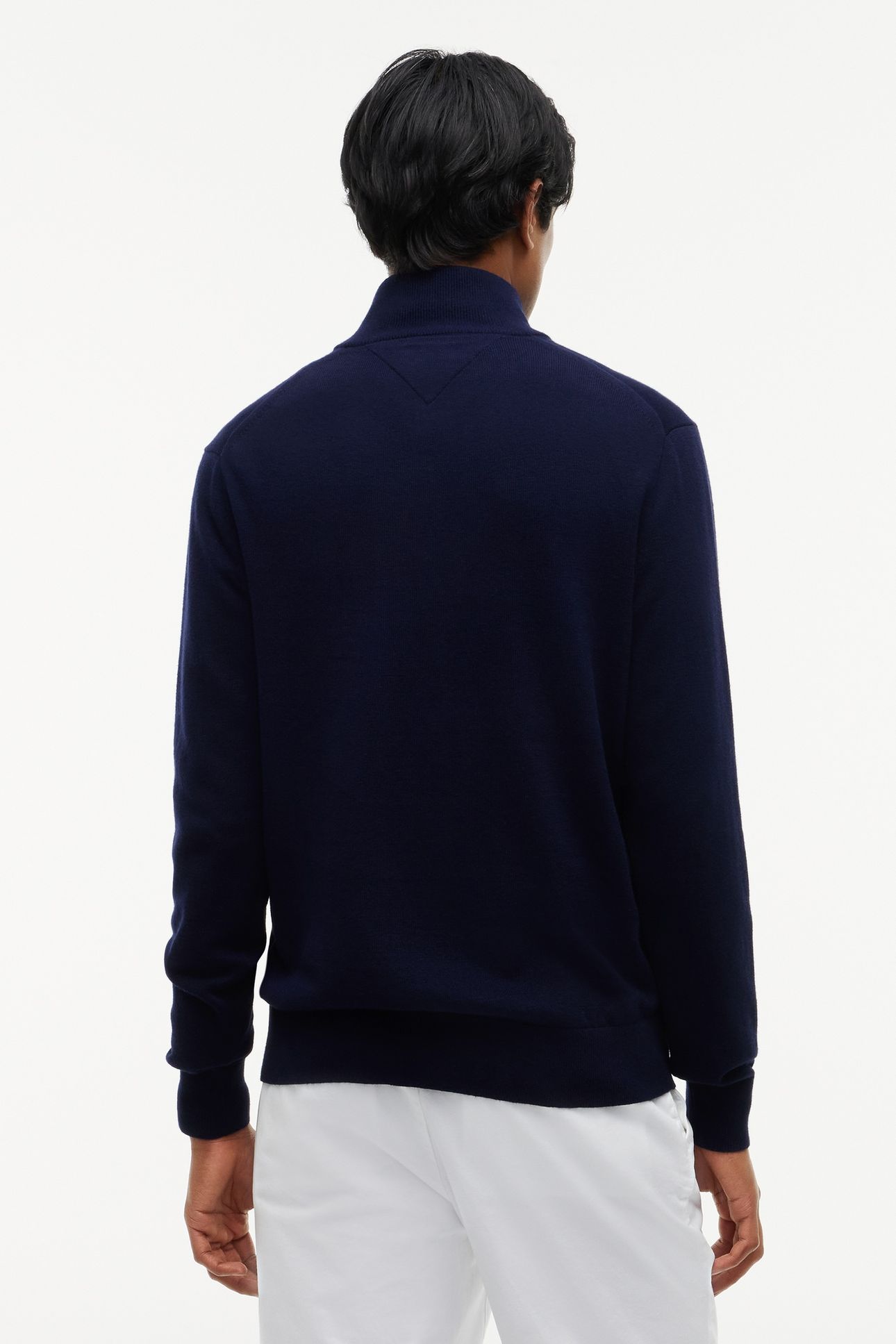PIMA COTTON CASHMERE SWEATER NAVY BLUE 2