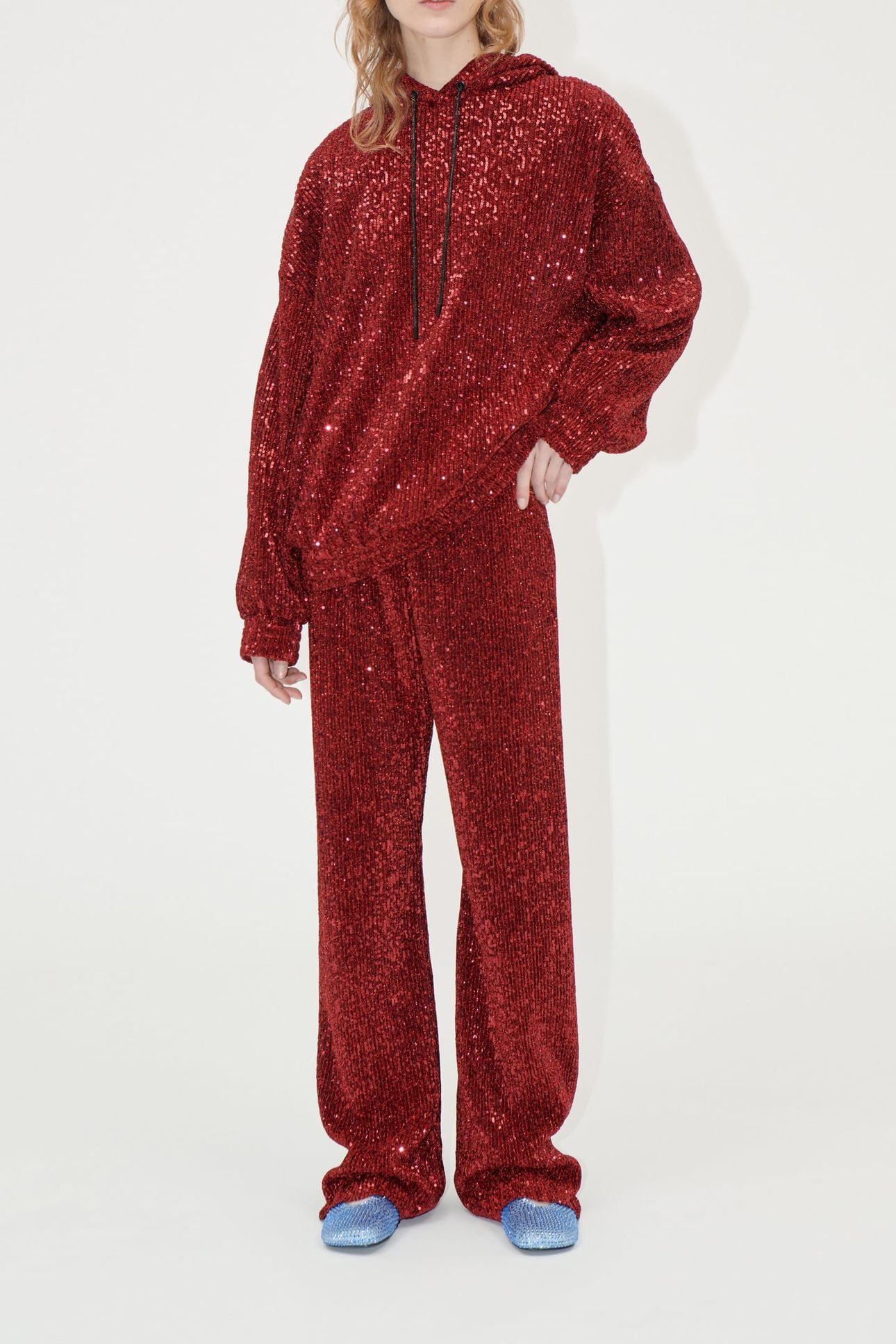 OVERSIZE HOODIE BORDEAUX 1
