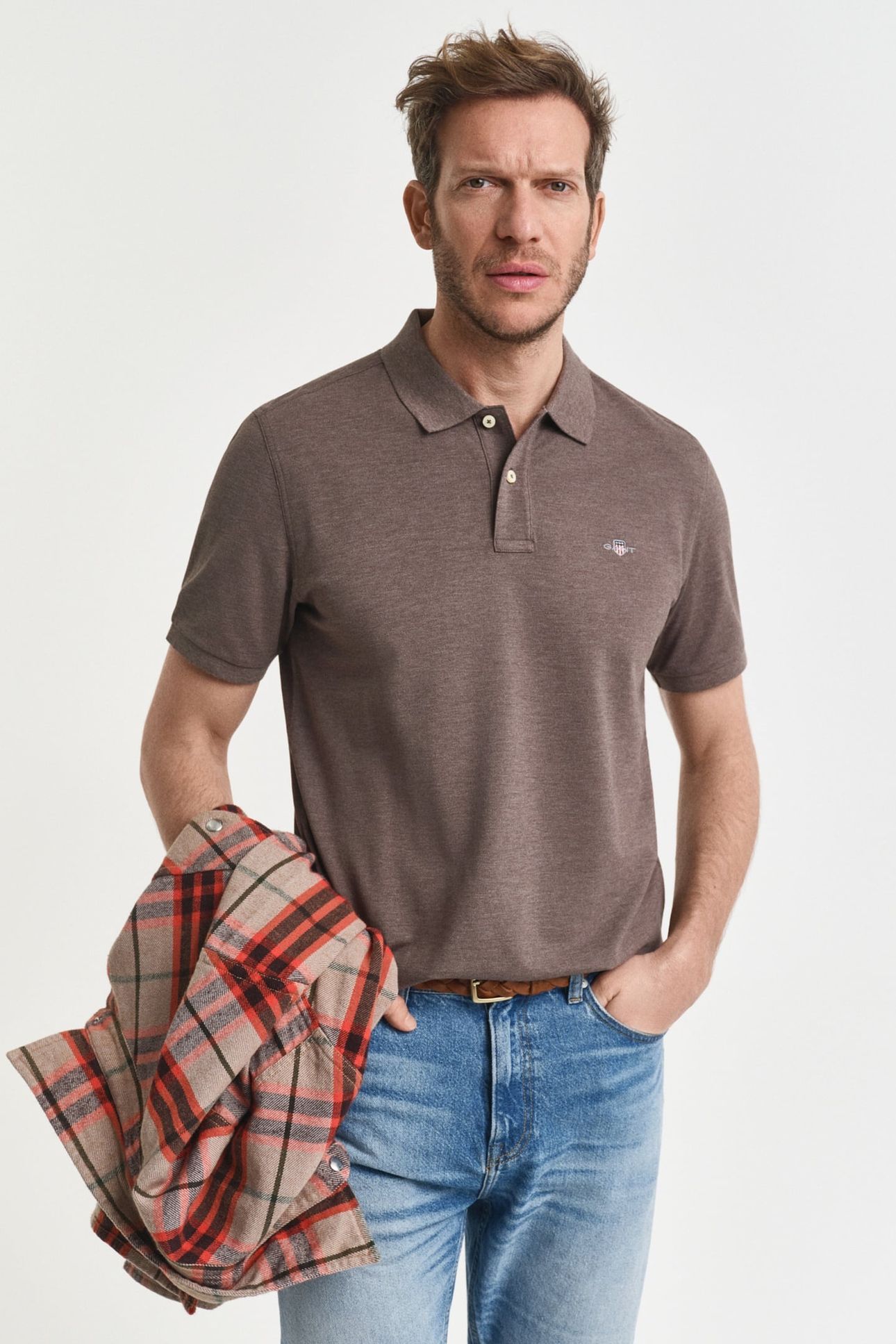 CLASSIC REGULAR POLO SHIRT SEAWOOD MELANGE 1