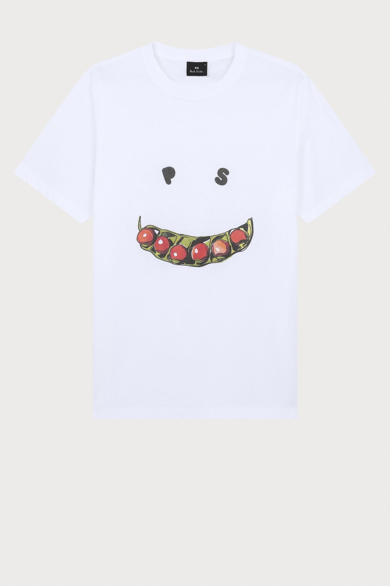 MENS REG FIT T SHIRT HAPPY PEAS WHITE 8