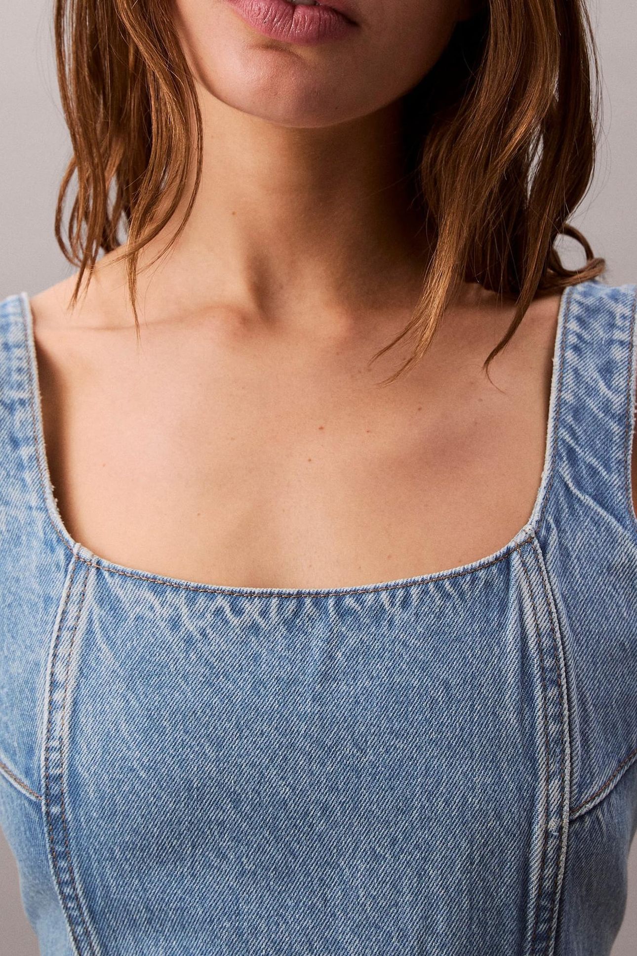 SCOOP NECK DRESS EVE EVENING BLUE 5