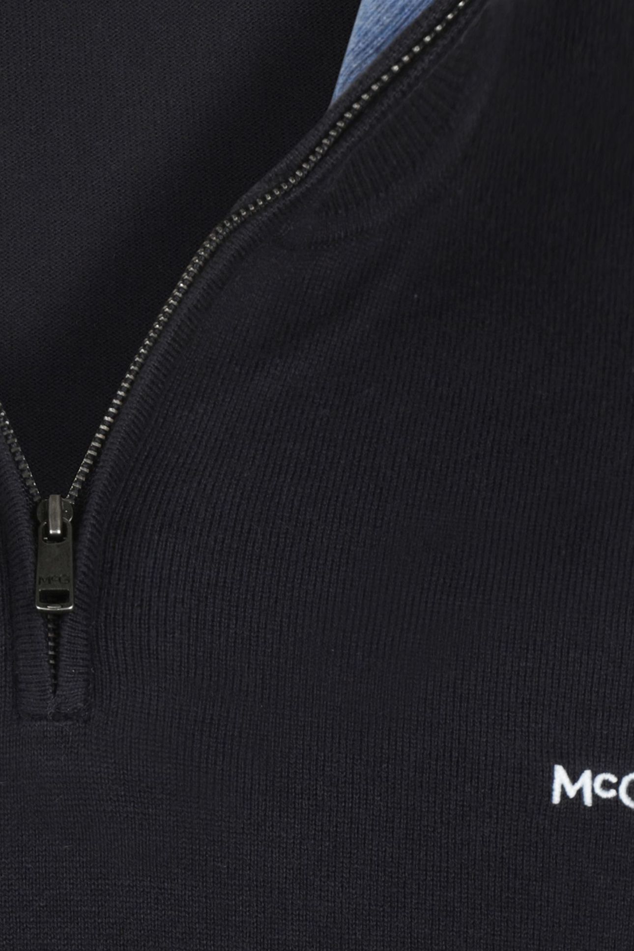 ZIP MOCK SWEATER NAVY 3