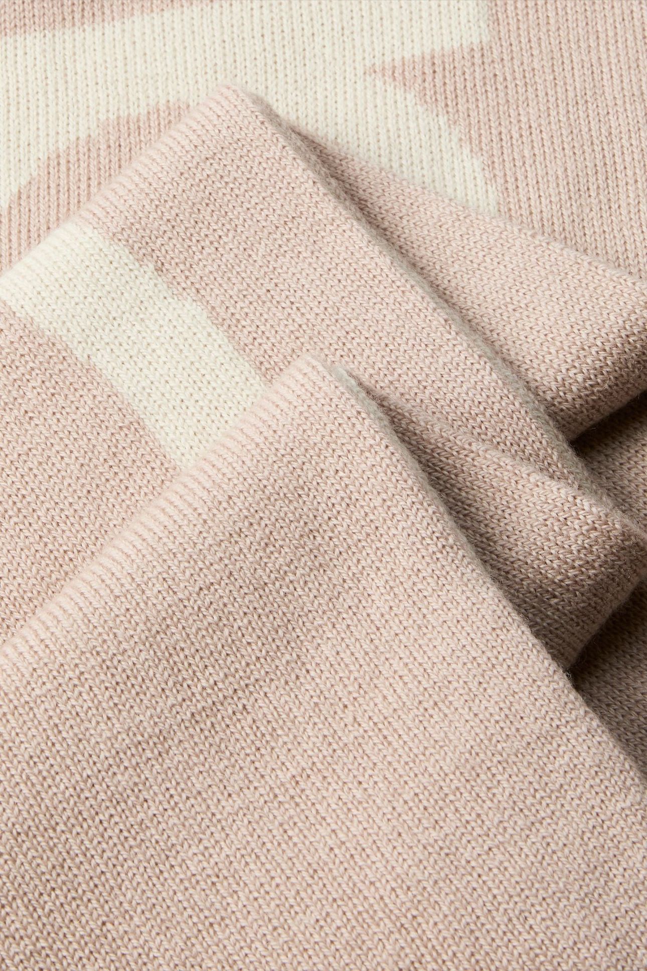 BOLD LOGO 2-TONE WOOL SCARF CHALK/CHATEAU 4