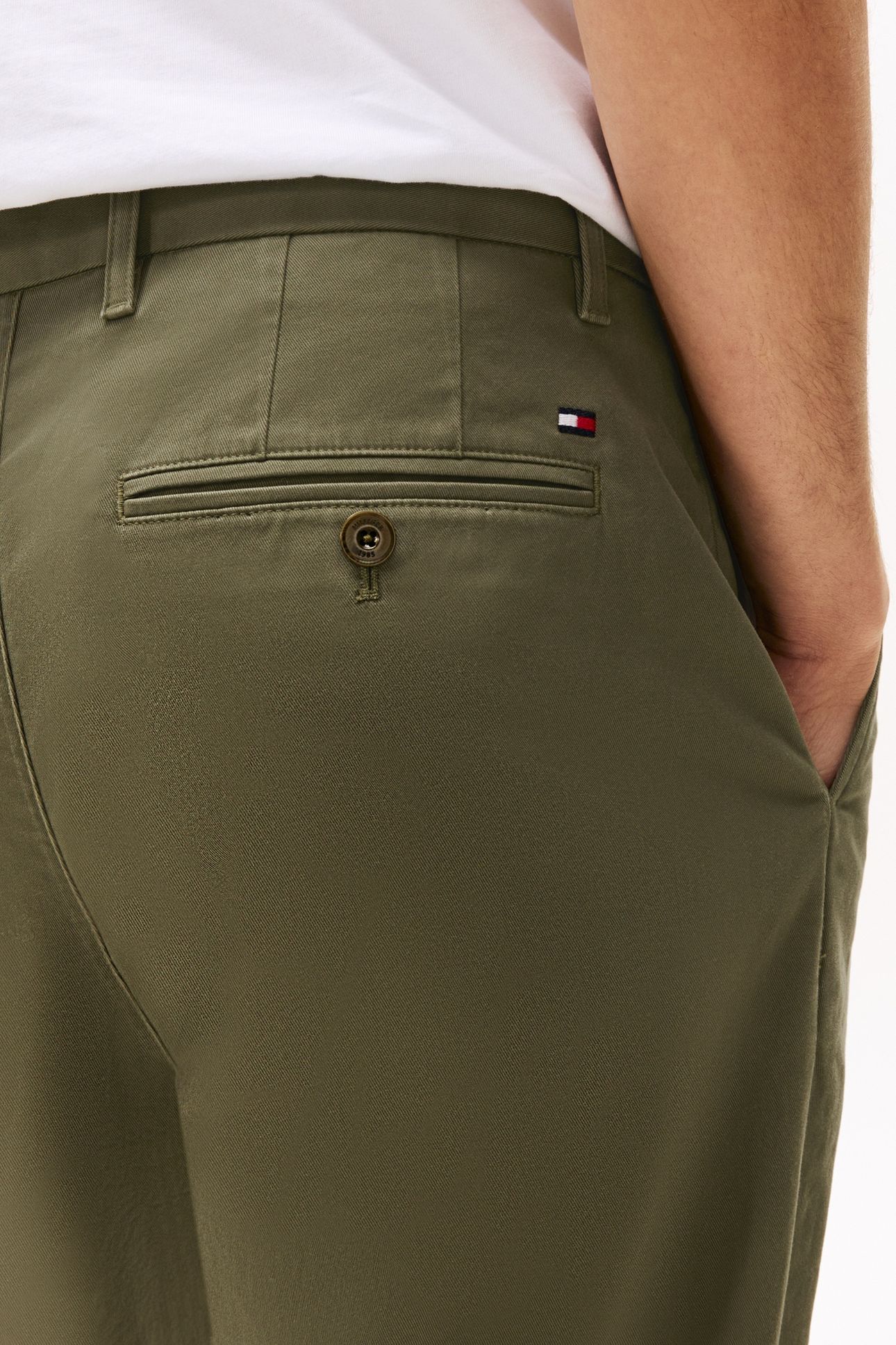 CHINO DENTON 1985 PIMA COTTON ARMY GREEN 4