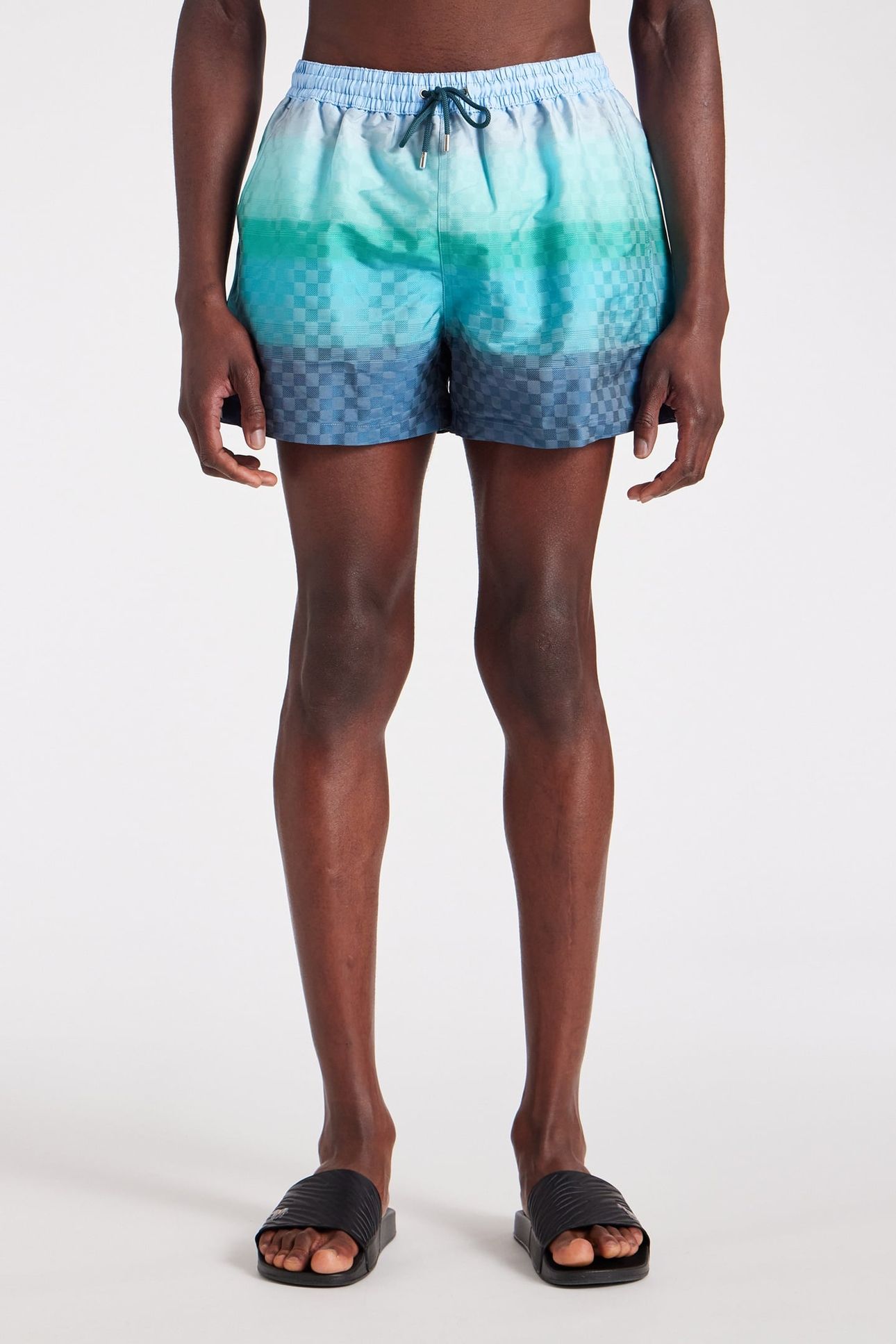 MEN SWIM SHORT DEGRADE NAVY 1