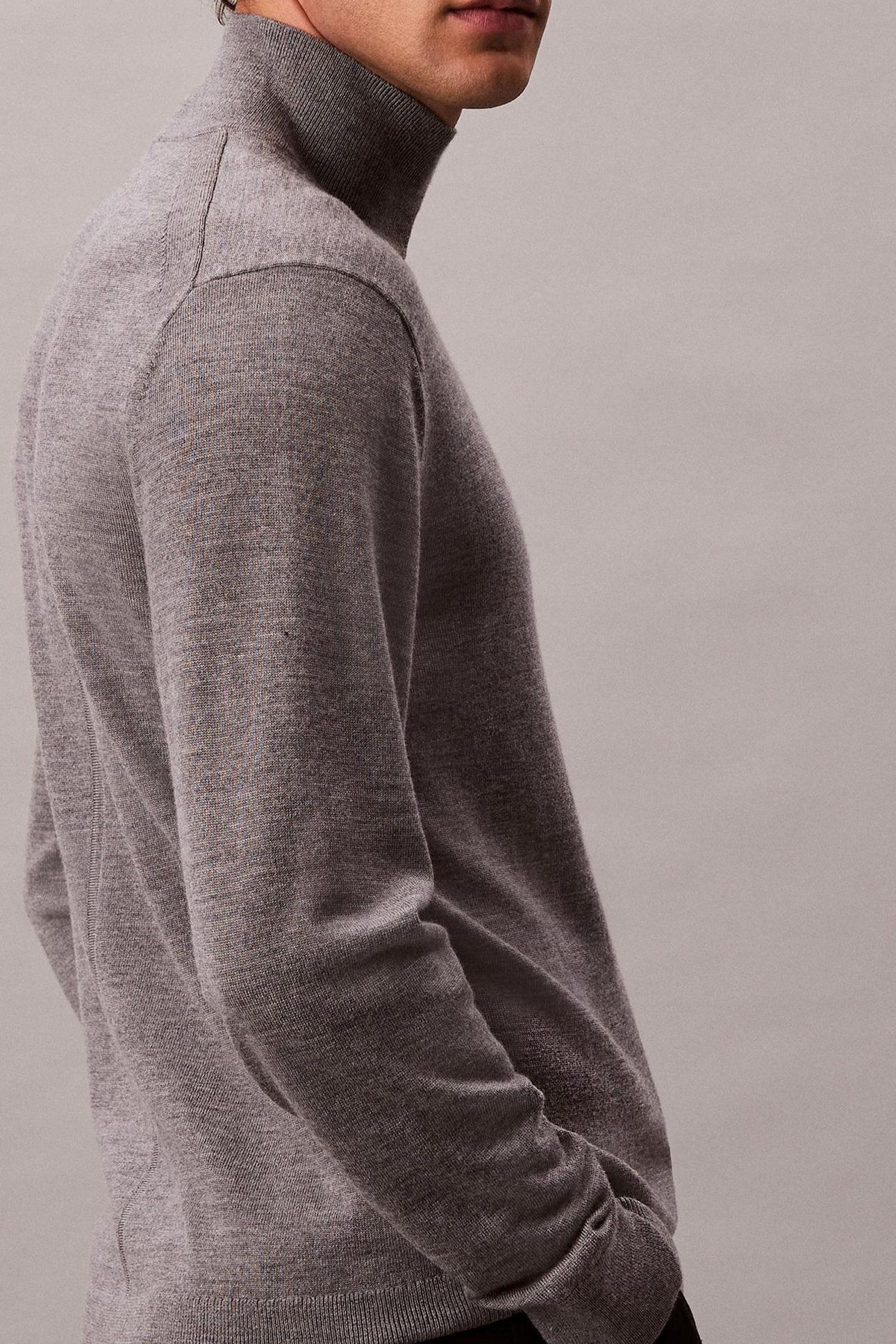 LS MERINO MOCK NECK MEDIUM GREY HEATHER 6