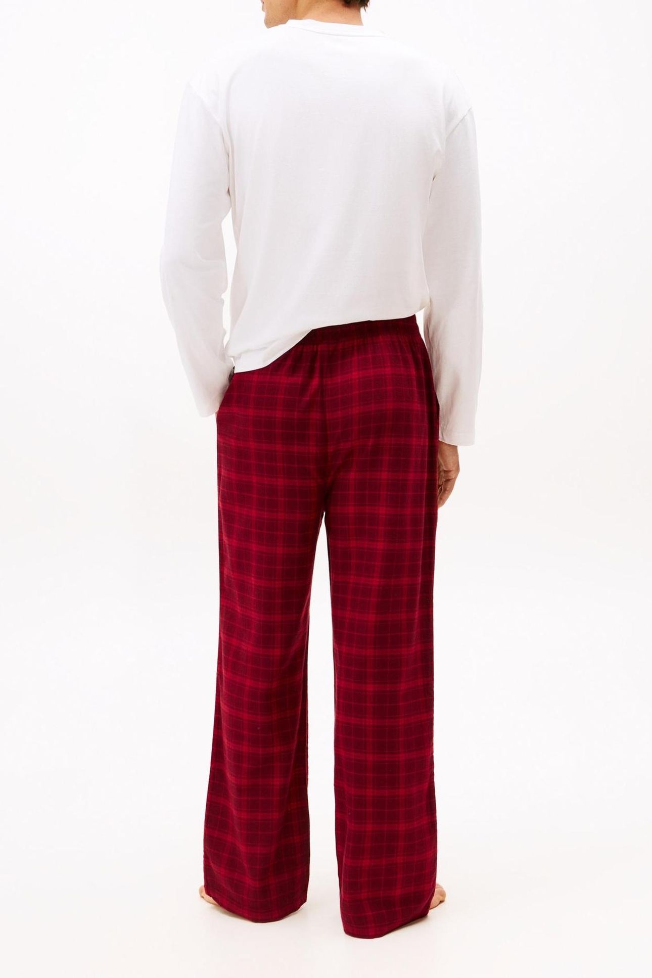 FLANNEL PJ PANT TONAL CHECK RED 2