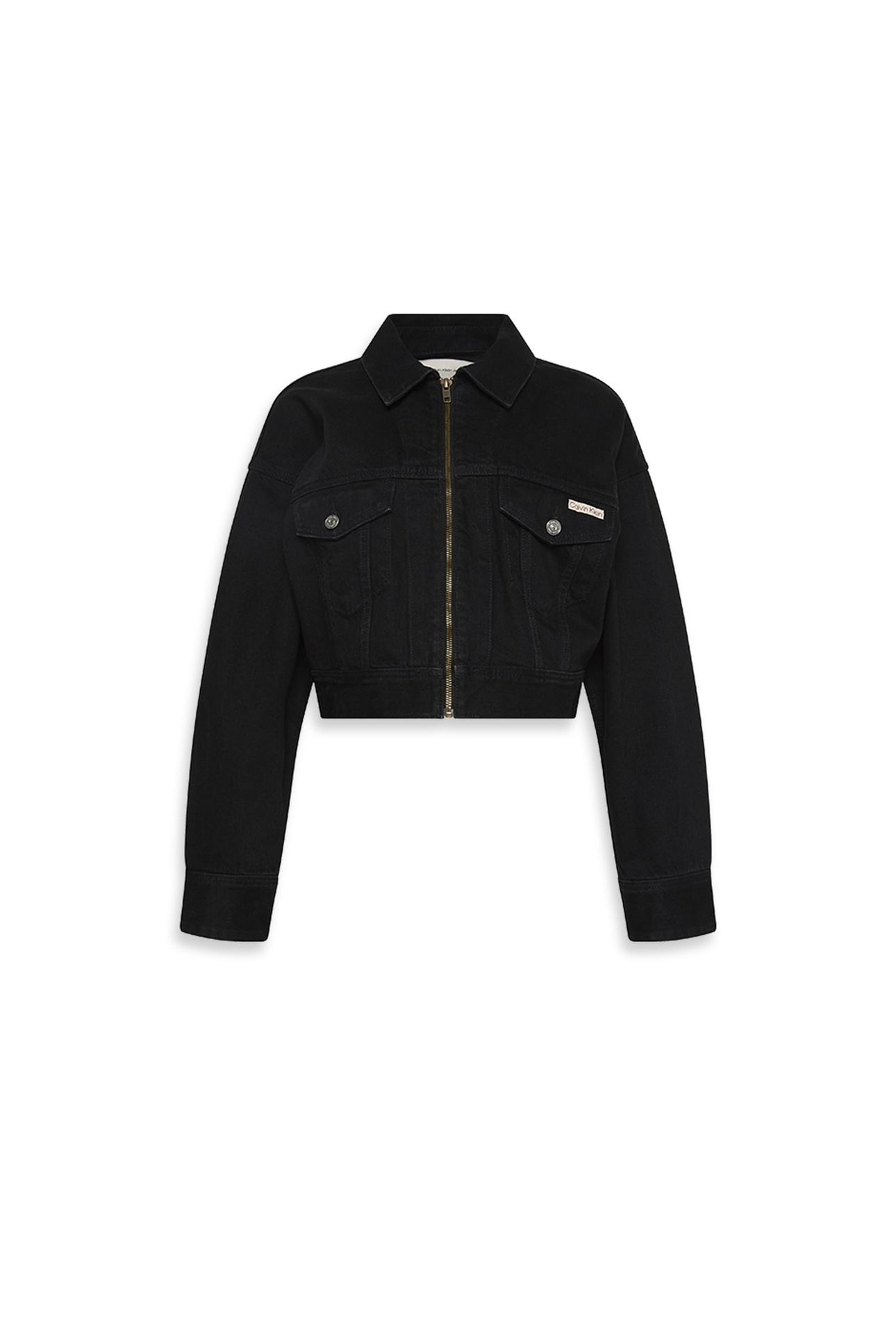 DENIM CROPPED JACKET SOFT BLACK 4
