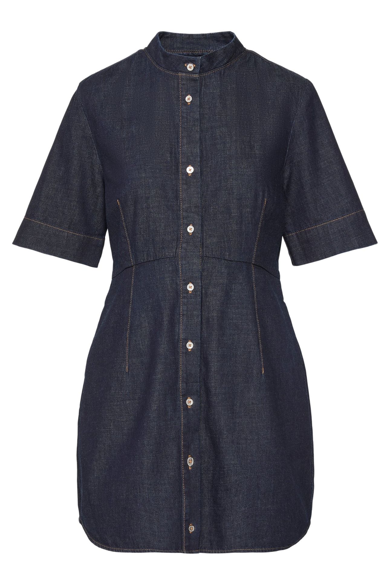 SHORT SLEEVE SHIRT DRESS RINSE 4