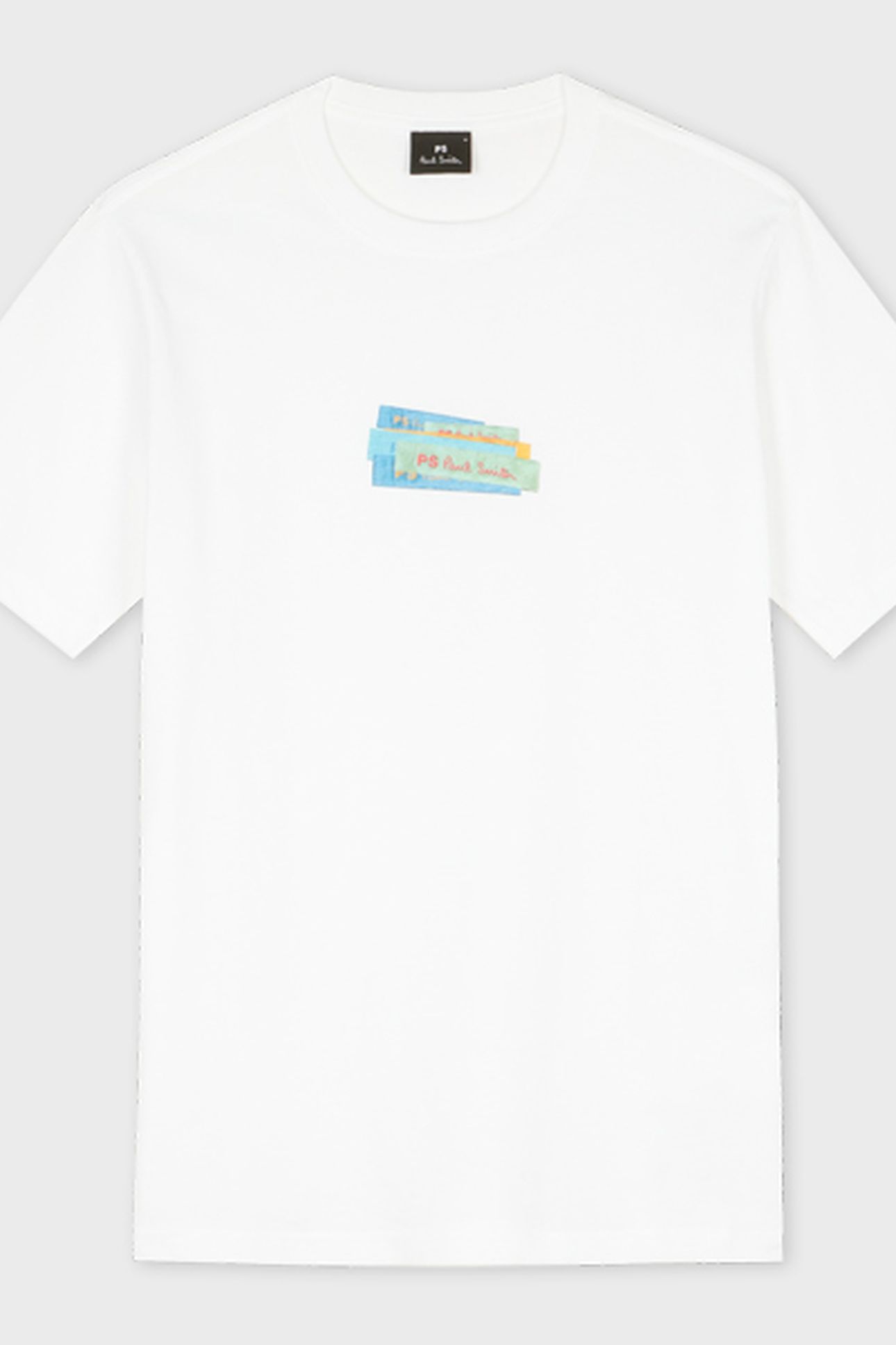 MENS REG FIT SS T SHIRT PS PAUL SMITH WHITE 2