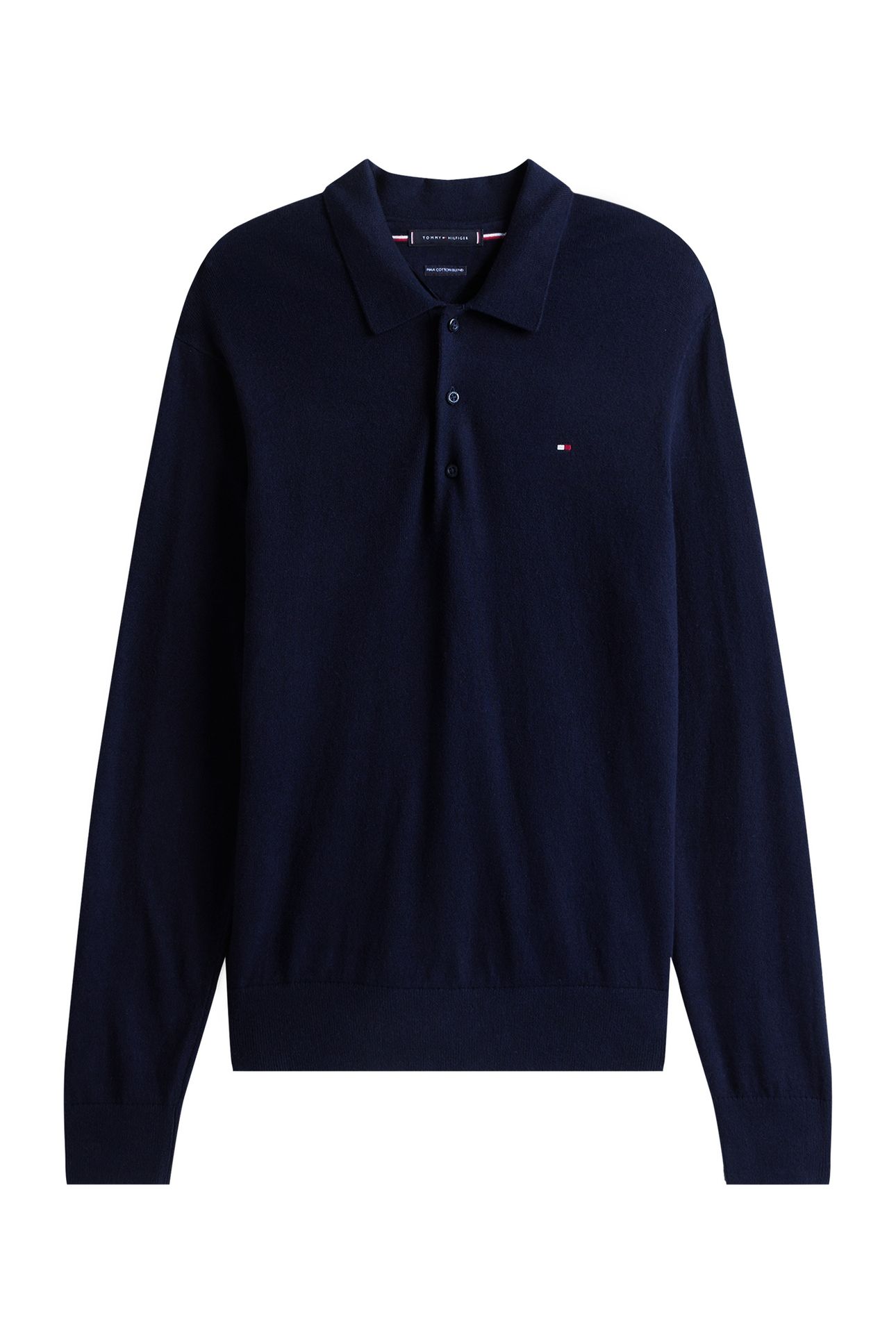 PIMA COTTON CASHMERE SWEATER NAVY BLUE 4