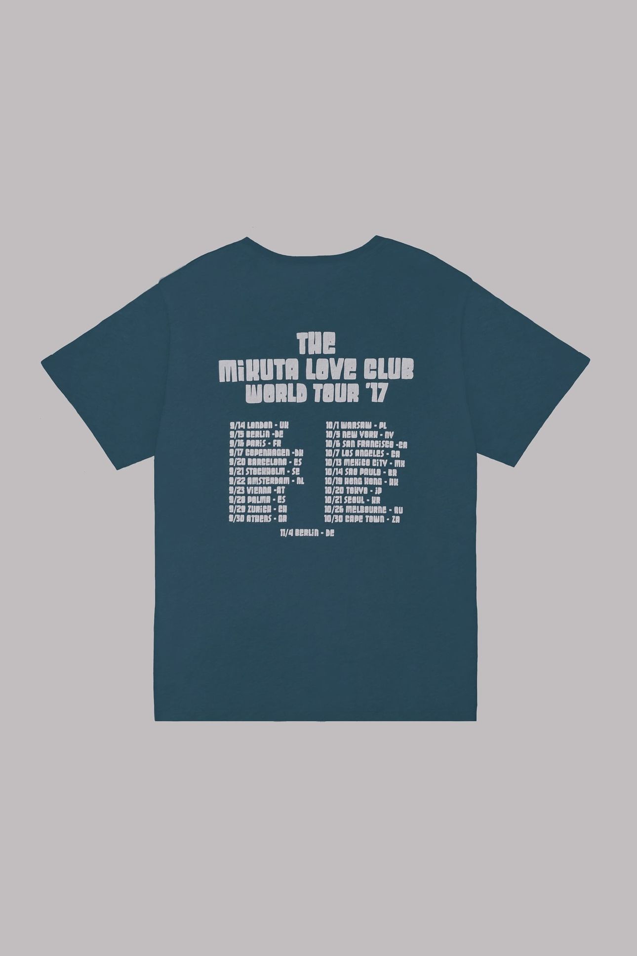 THE TEAL TOUR RELAXED T-SHIRT 2