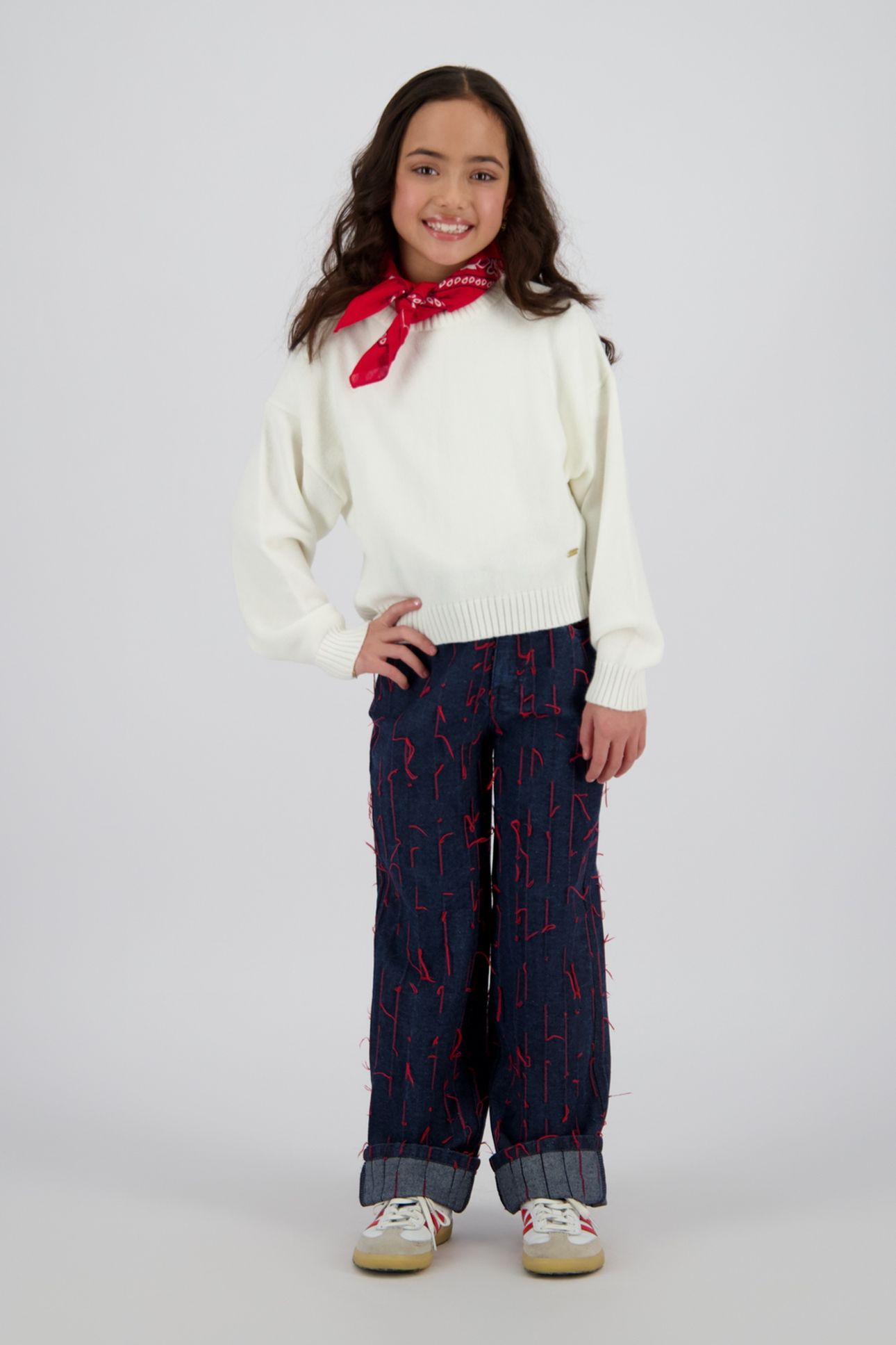 GIRLS MELINA PULLOVER SNOW WHITE 1