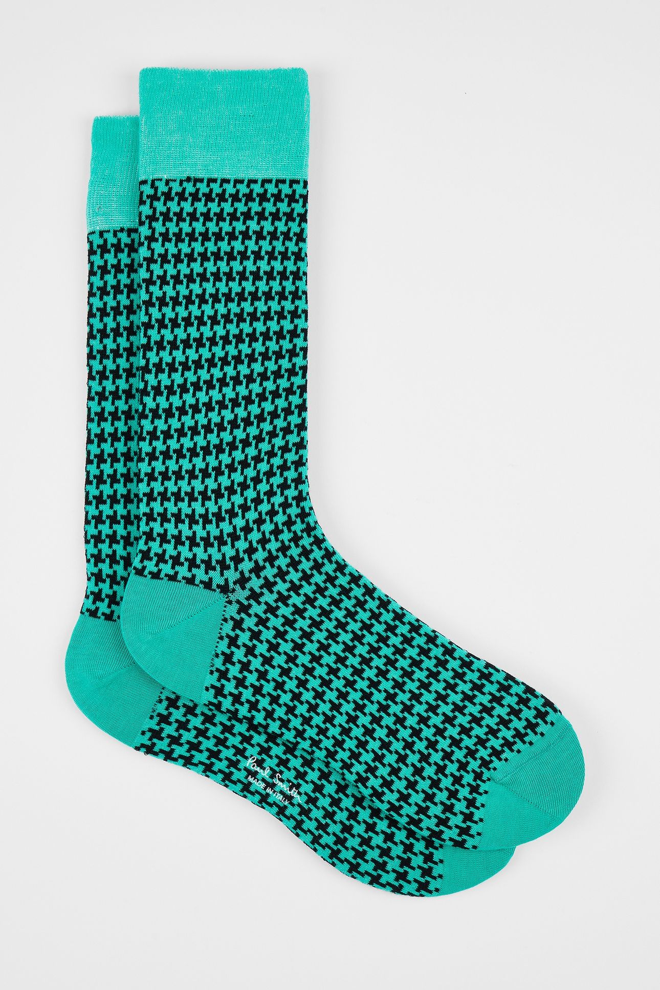 MEN SOCK JAMES GINGHAM EMERALD GREEN 1