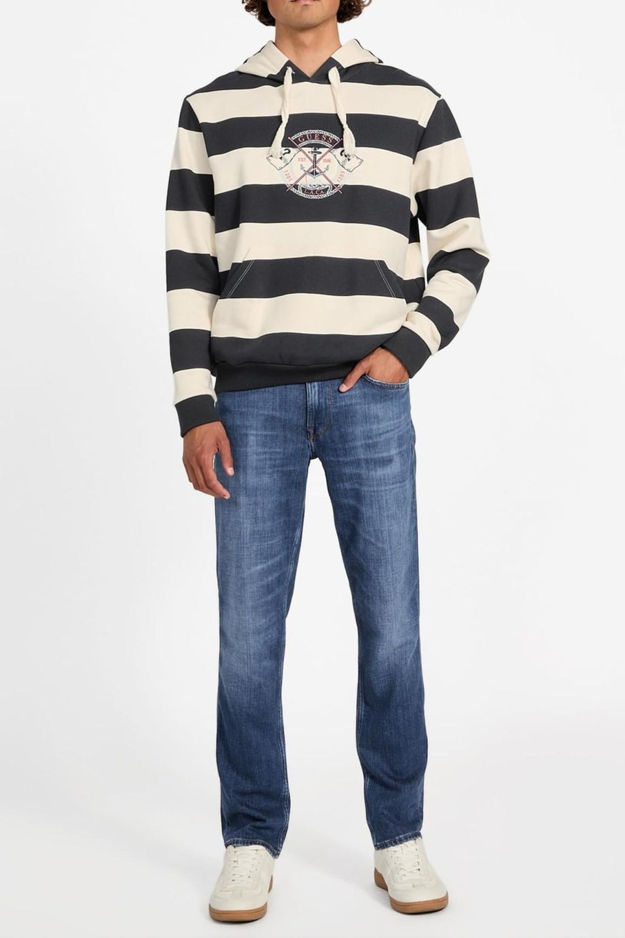 MARINA HOODIE SWEATS MARINA PRINTED STRIP 3