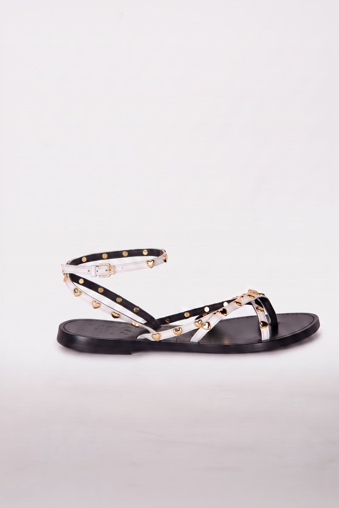 LEATHER SANDALS WHITE 1