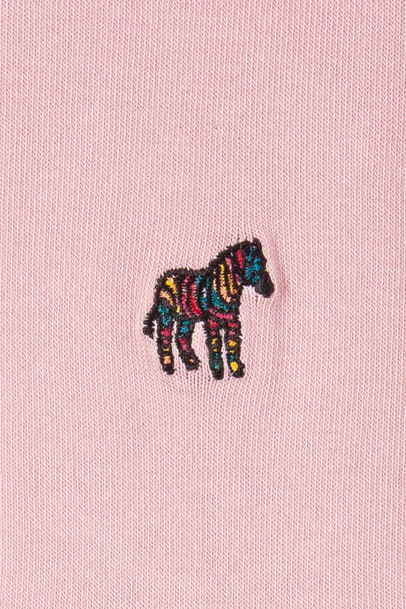 WOMEN SOCK ZEBRA EMB PINK 4