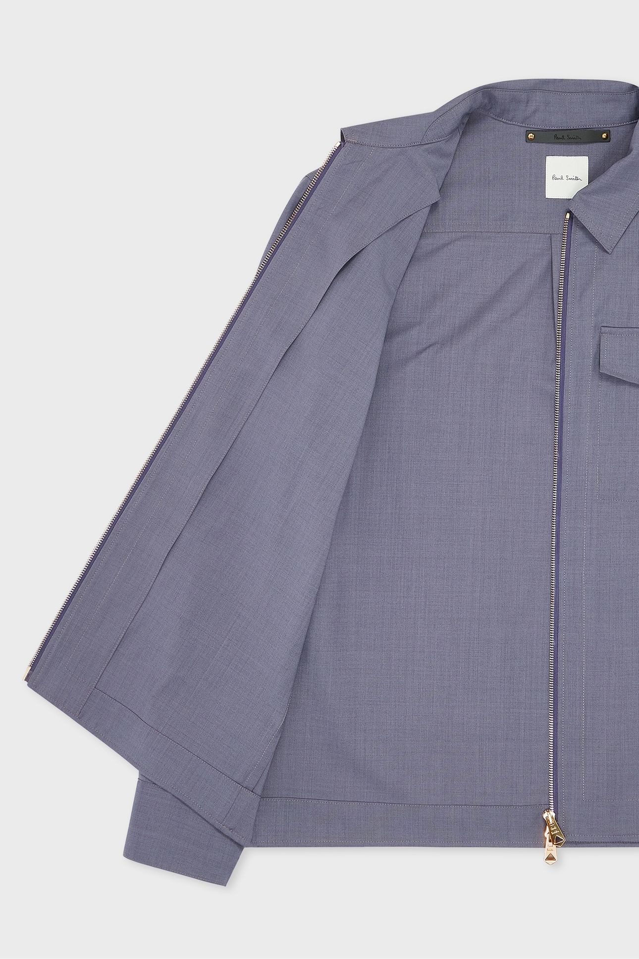 MENS ZIP SHIRT JACKET DARK VIOLET 9