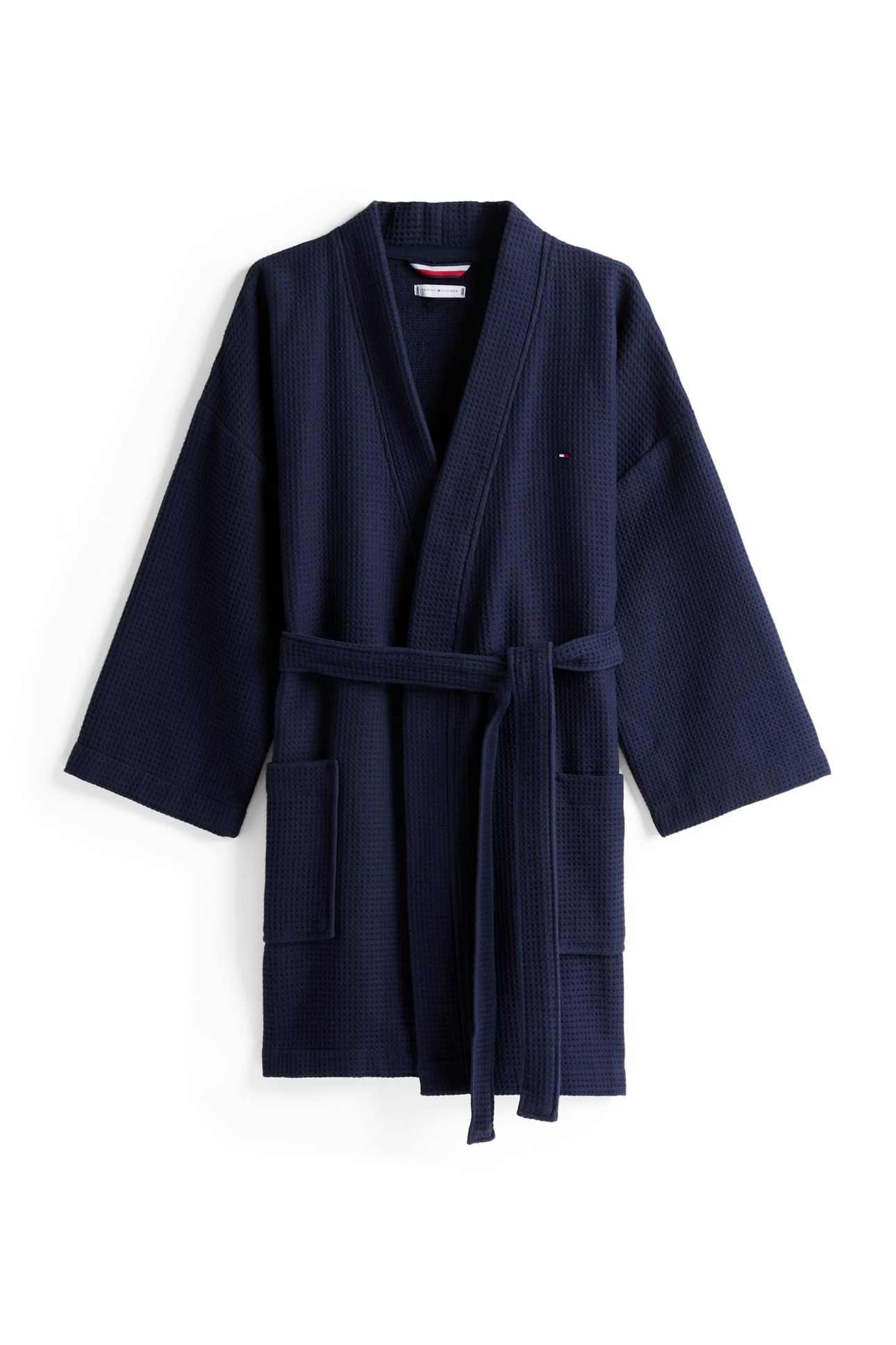 WAFFLE BATHROBE DARK NIGHT NAVY 5