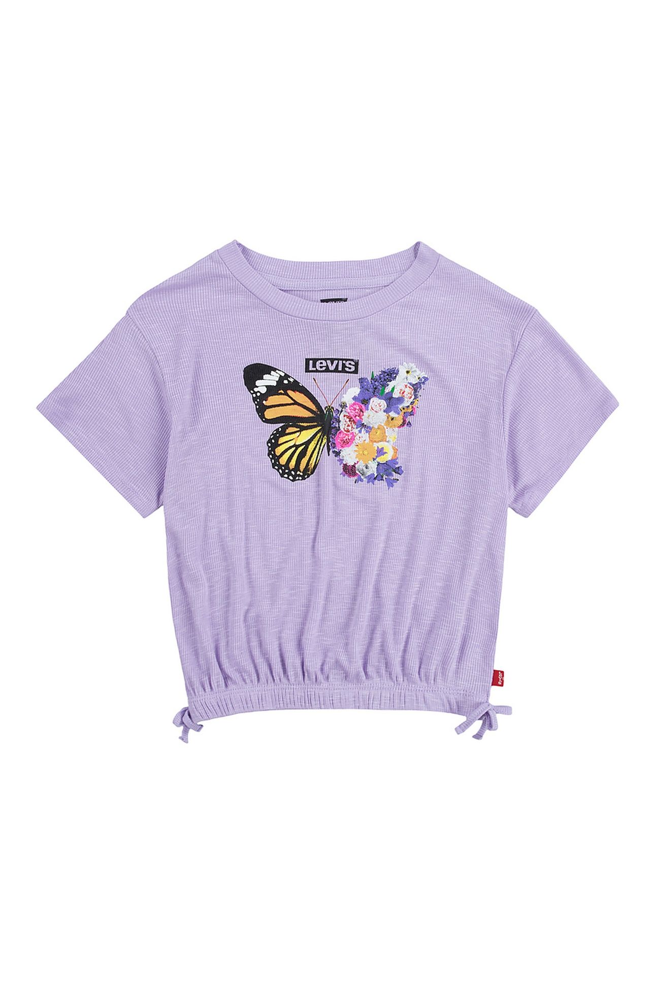 GIRLS MEET & GREET CINCED TOP PURPLE ROSE 1