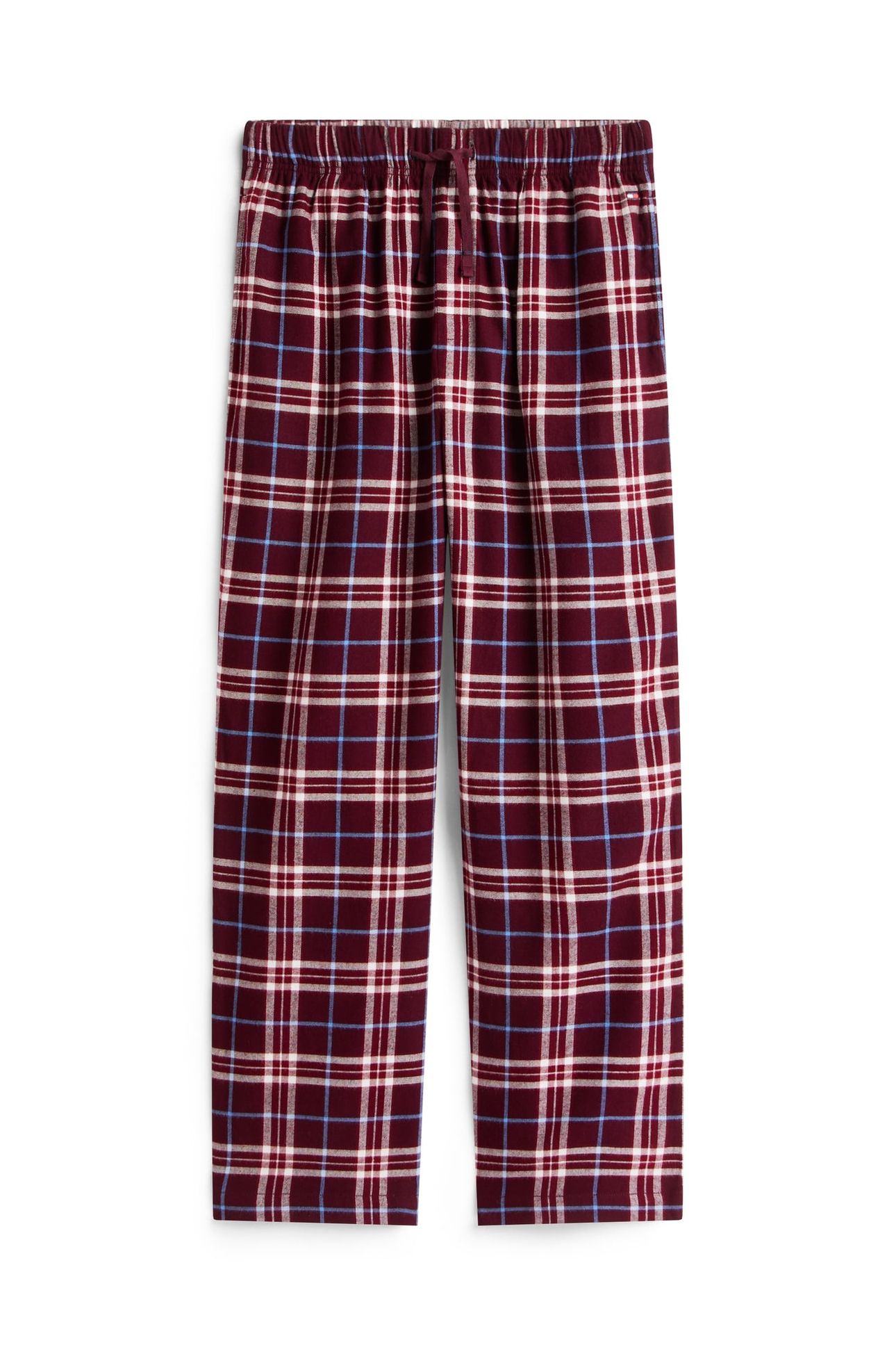 RELAXED FLANNEL PJ SET TARTAN REIKER BURGUNDY 4