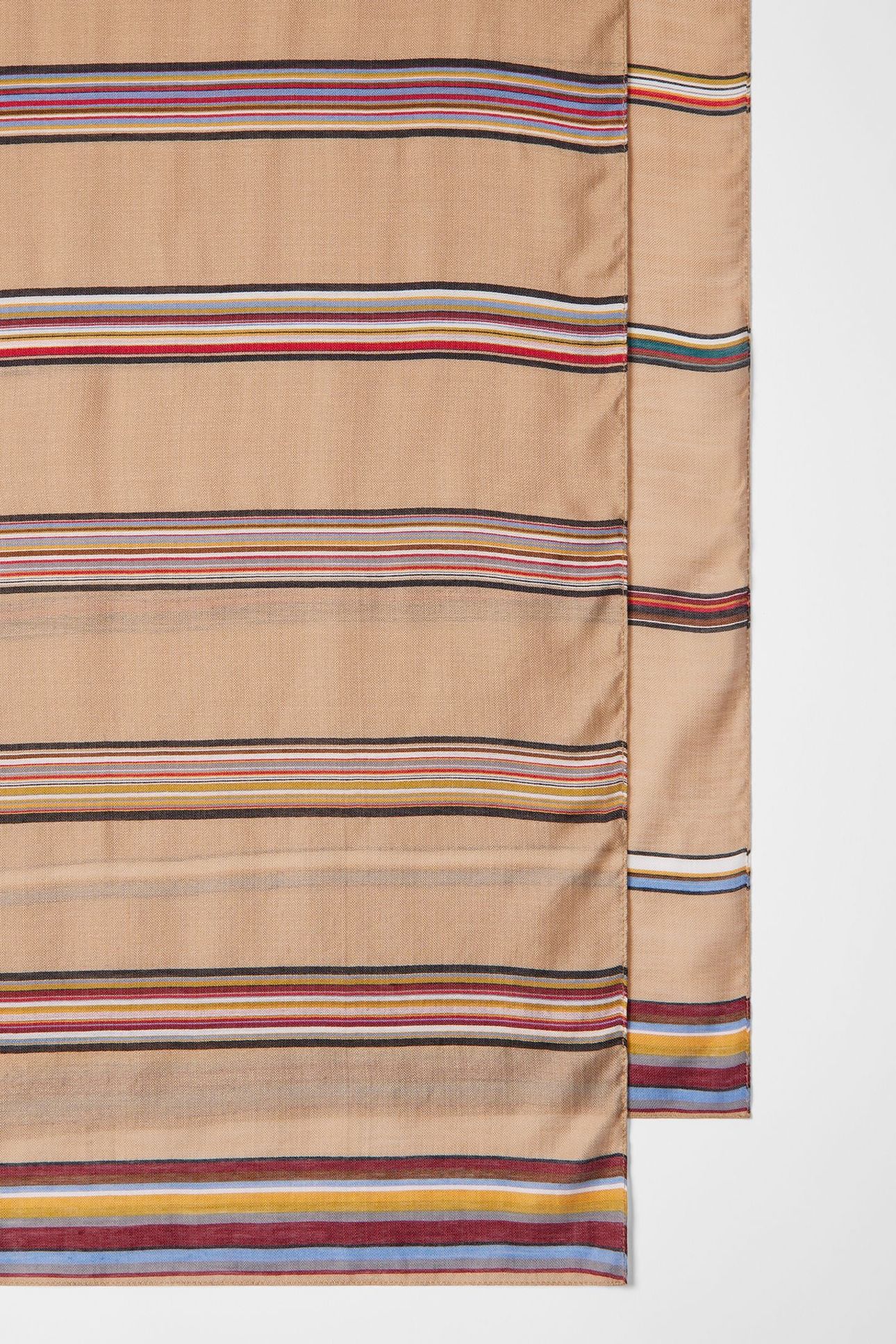 WOMEN SCARF SIGNT STRIPE SAND 4