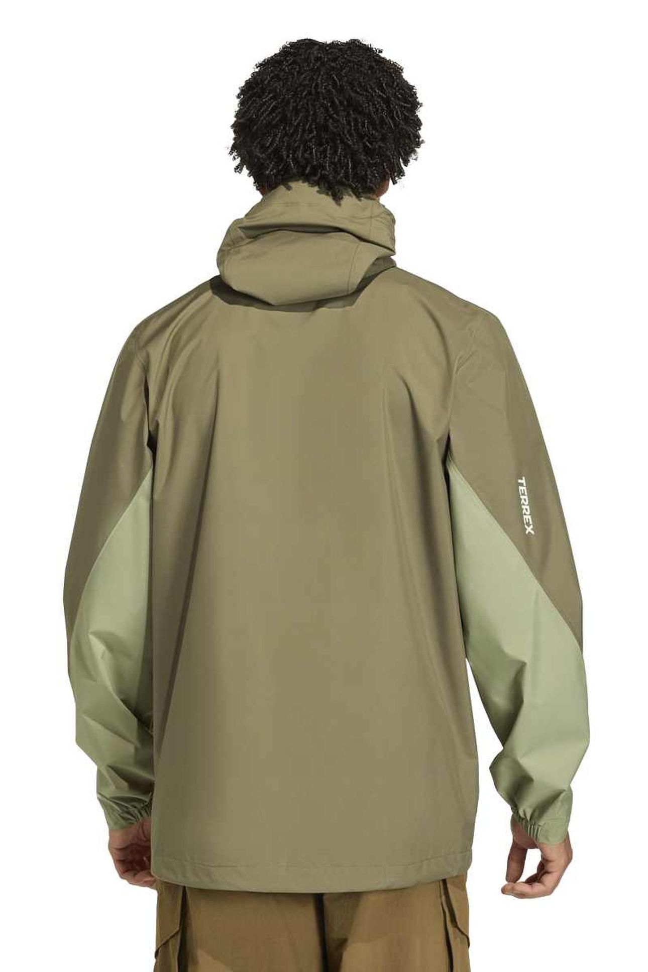 UNISEX TERREX MULTI 2.5 LAYER CLIMAPROOF RAIN JACKET OLIVE S 2